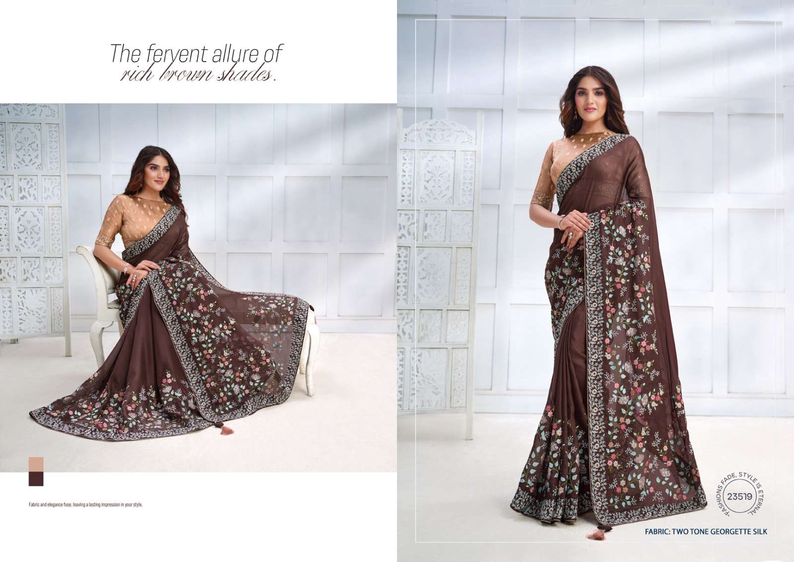 mahotsav mohmanthan 23500 majestica fancy festive look saree catalog