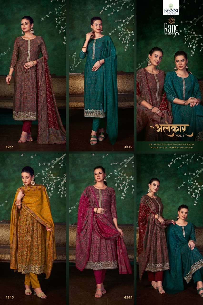 rang alankar vol 2 muslin exclusive print salwar suit catalog