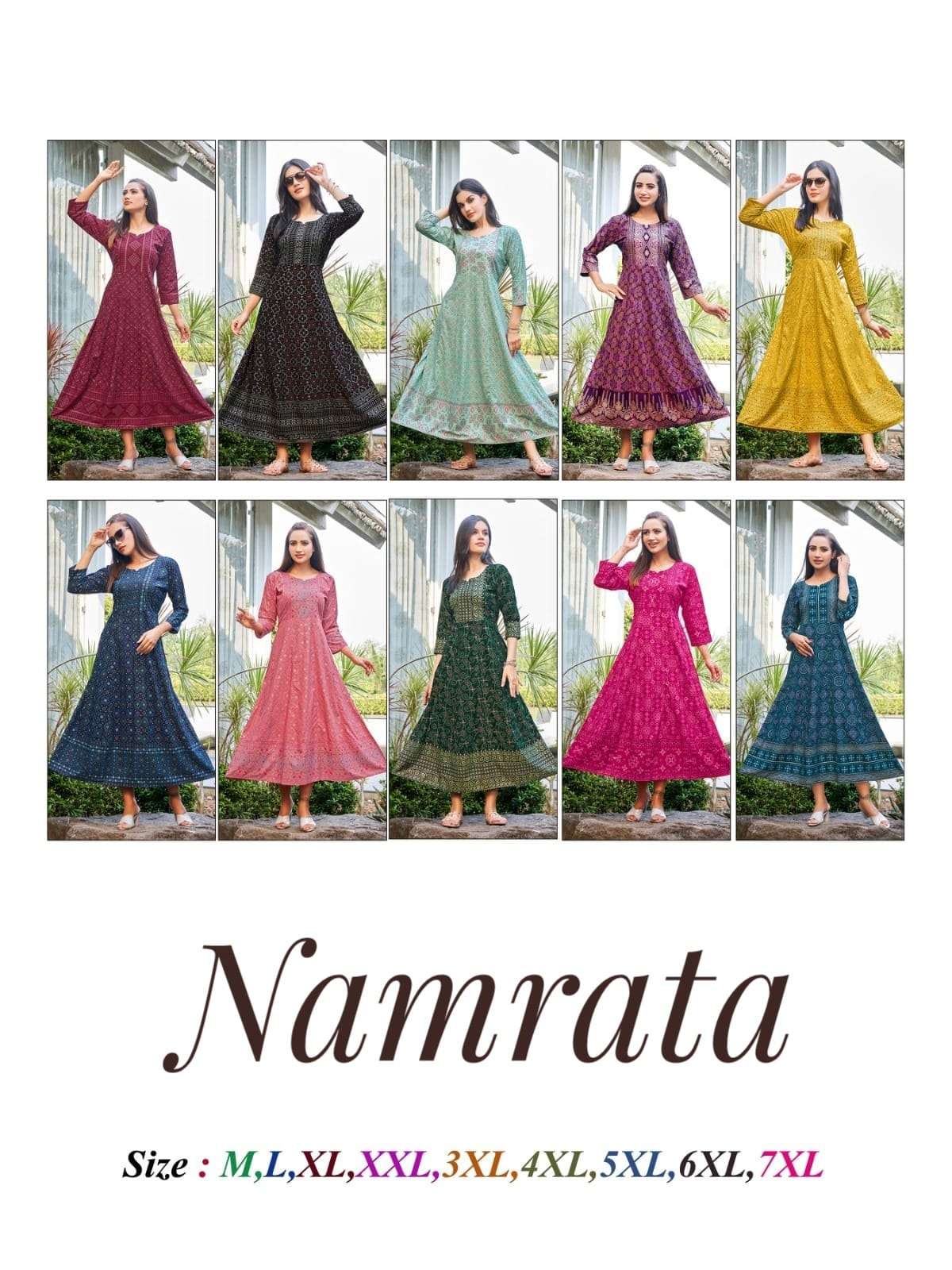 rangjyot namrata rayon beautiful look kurti catalog
