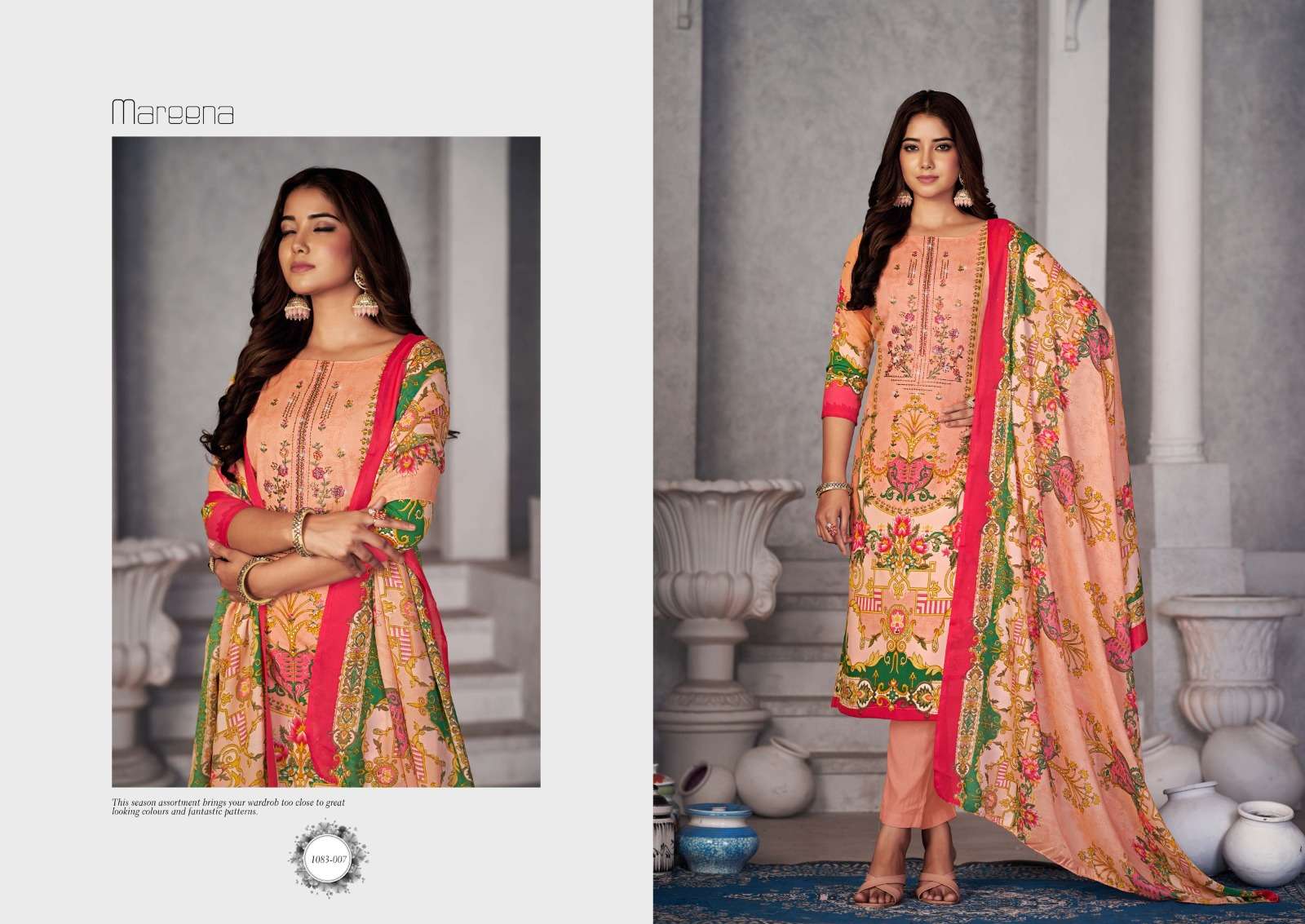 romani mareena vol 17 soft cotton grace ful look salwar suit catalog