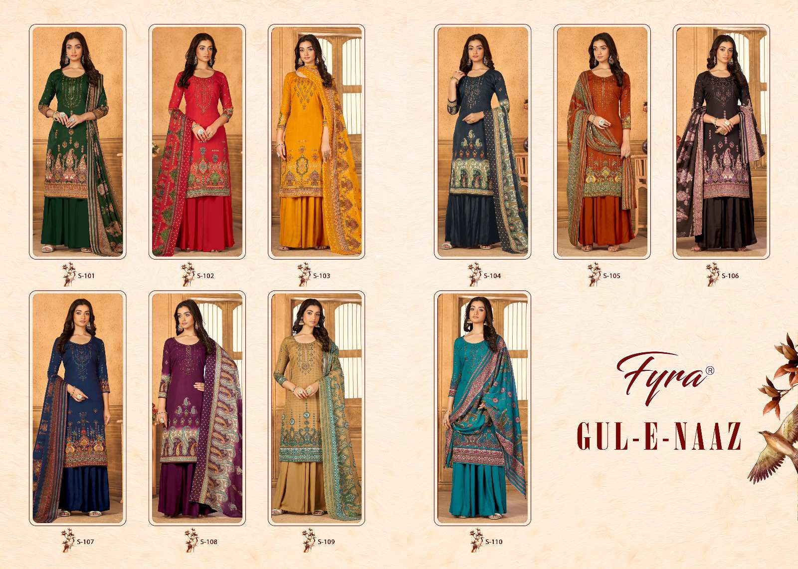 fyra designing alok suit GUL E NAAZ cotton catchy look salwar suit catalog