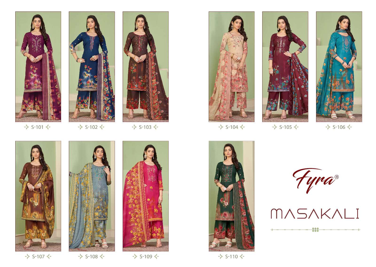fyra designing alok suit masakali cotton catchy look salwar suit catalog
