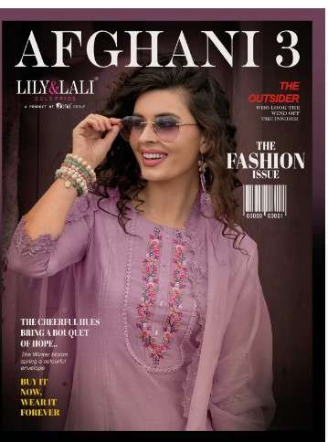 lily and lali afghani 3 milan silk festive look top bottom with dupatta catalog