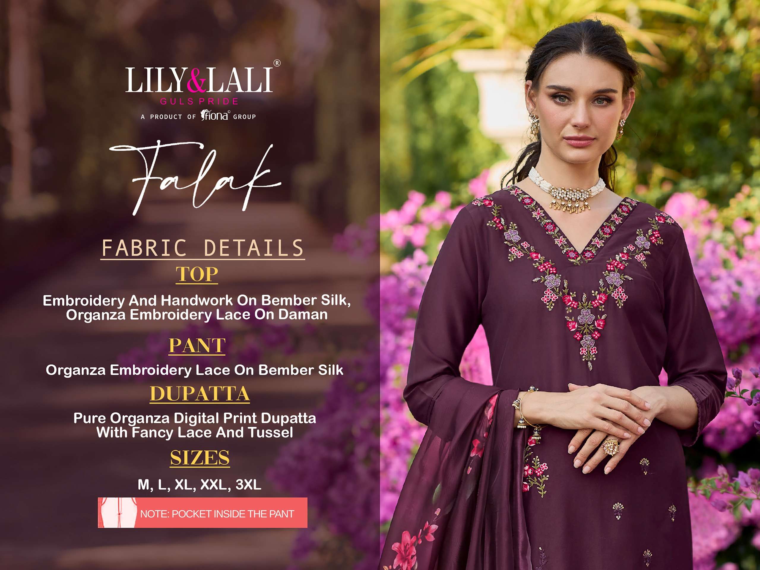 lily and lali falak bember silk attrective look kurti  pant with dupatta catalog