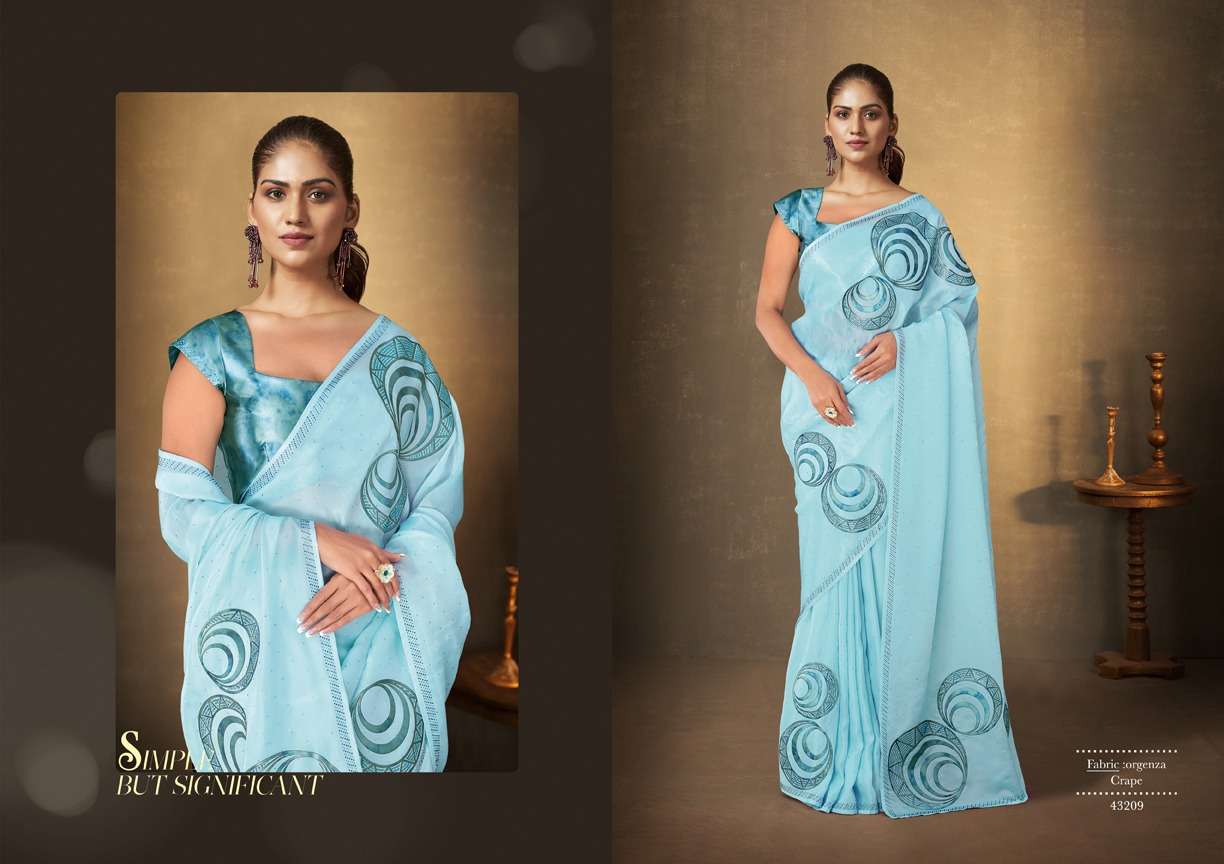 mahotsav NORITA 43200 SERIES ERISHA satin silk look saree catalog