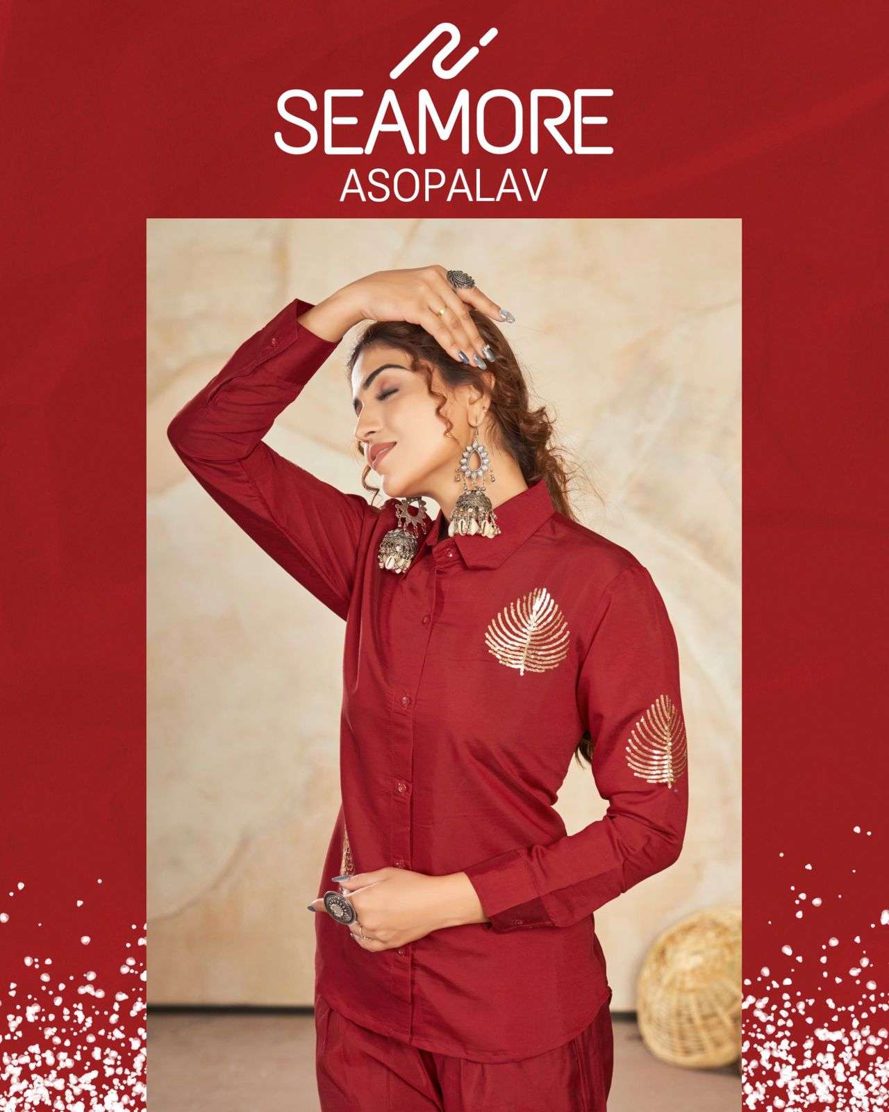 seamore Asopalav d no 210 And 211 Premium Modal Silk  innovative look shirt and pant size set