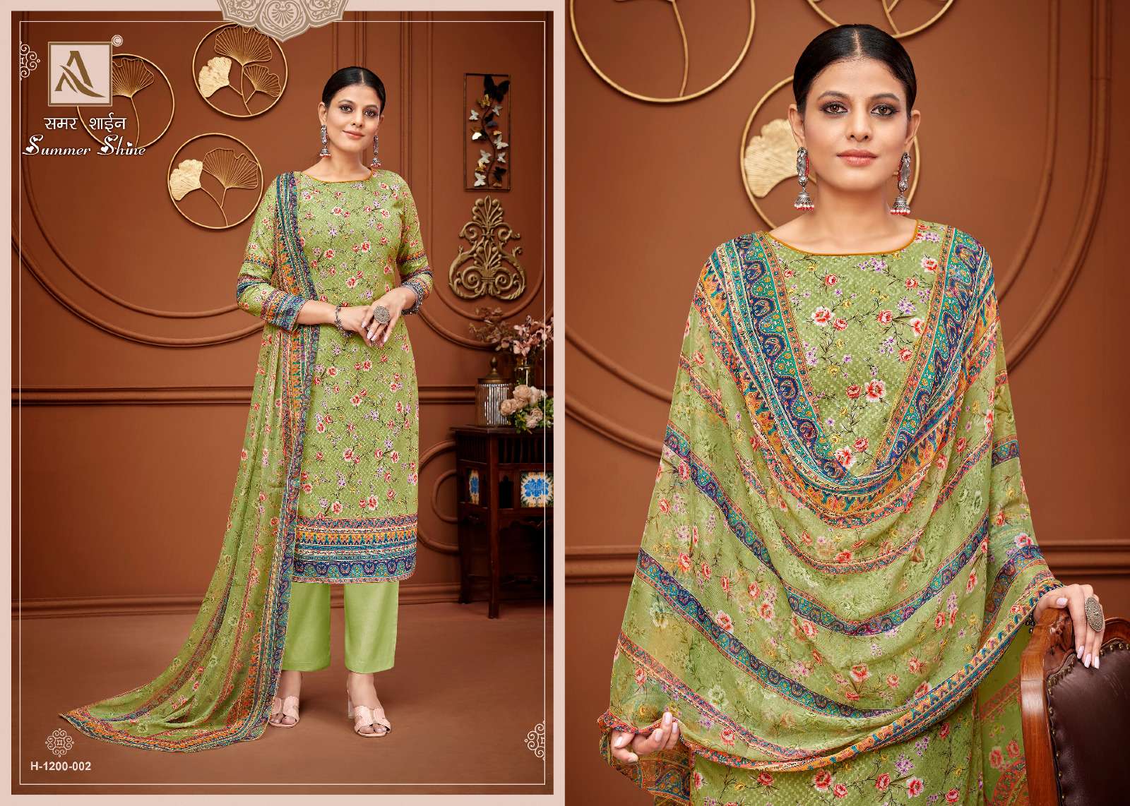 alok suit summer shine cotton regal look salwar suit catalog