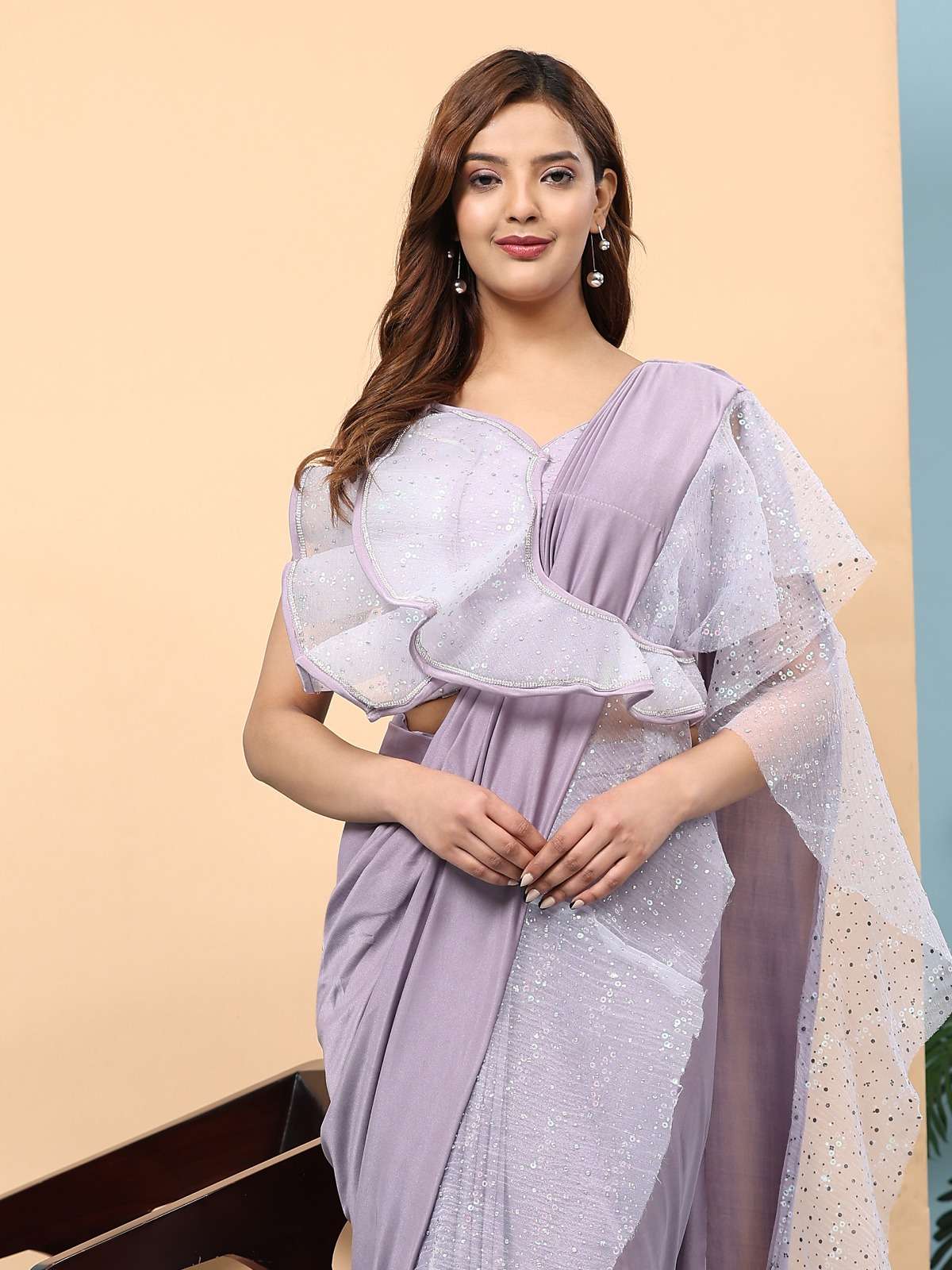 amoha tendz d no 10942 imported febrics decent look saree catalog