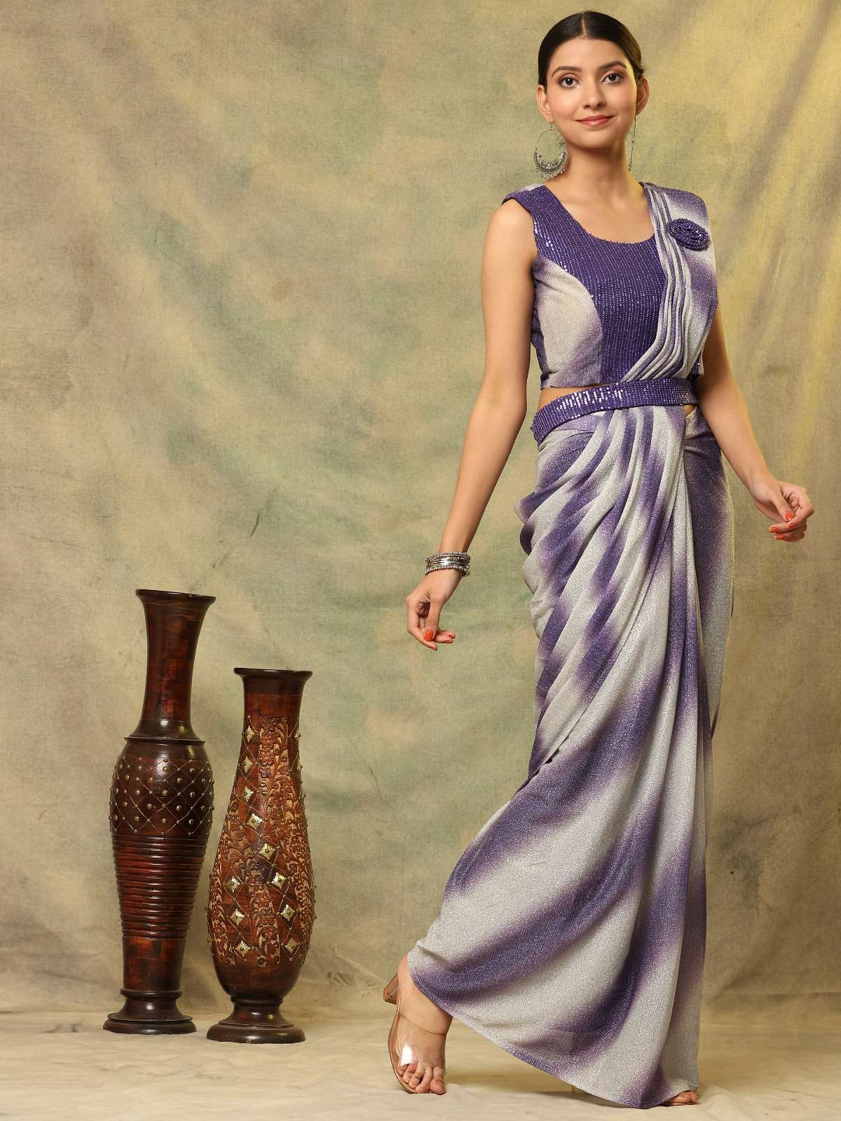 amoha trendz d no a292 imported fabric catchy look saree catalog