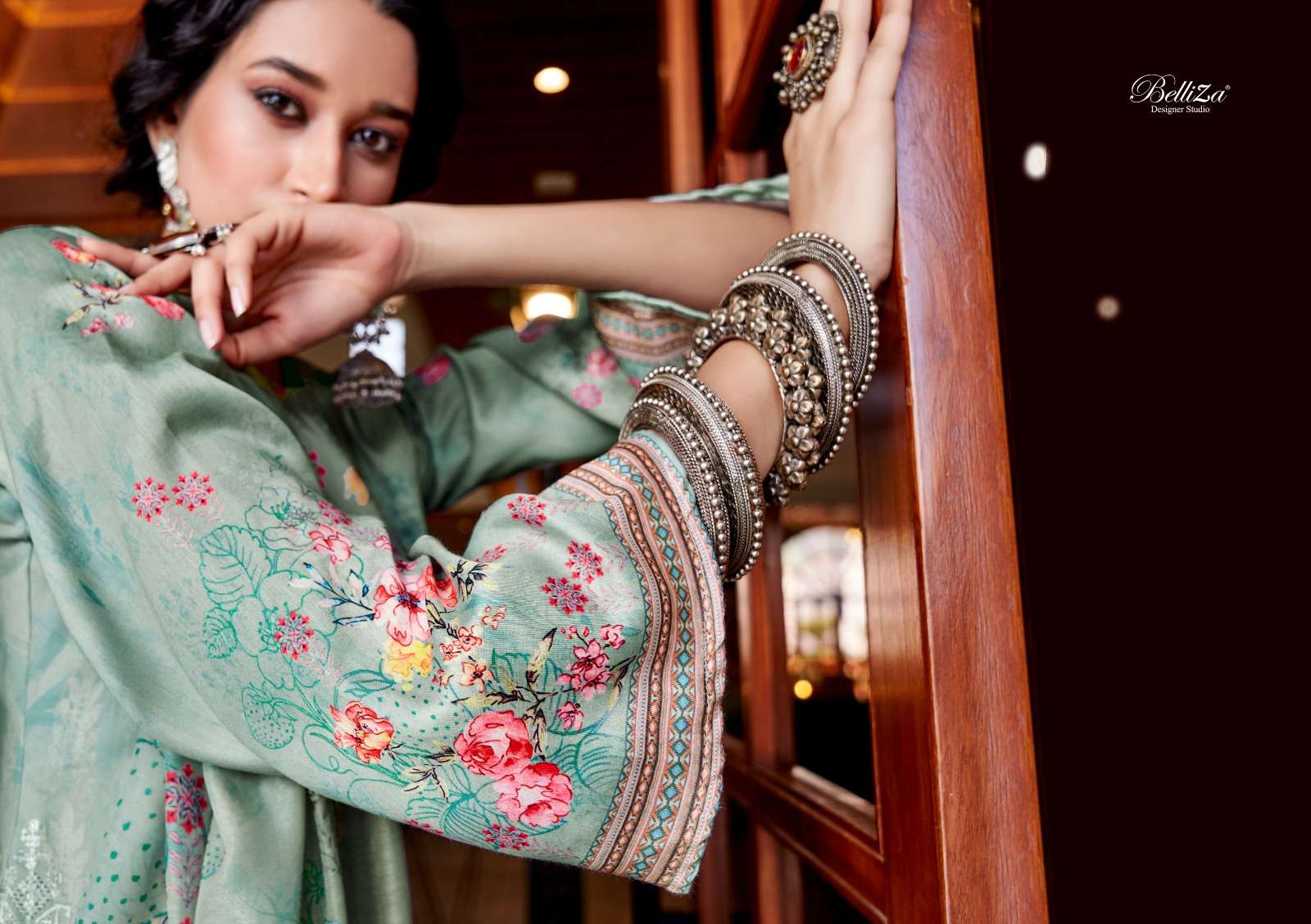 belliza designer studio naazia  pure jam cotton innovative look salwar suit catalog