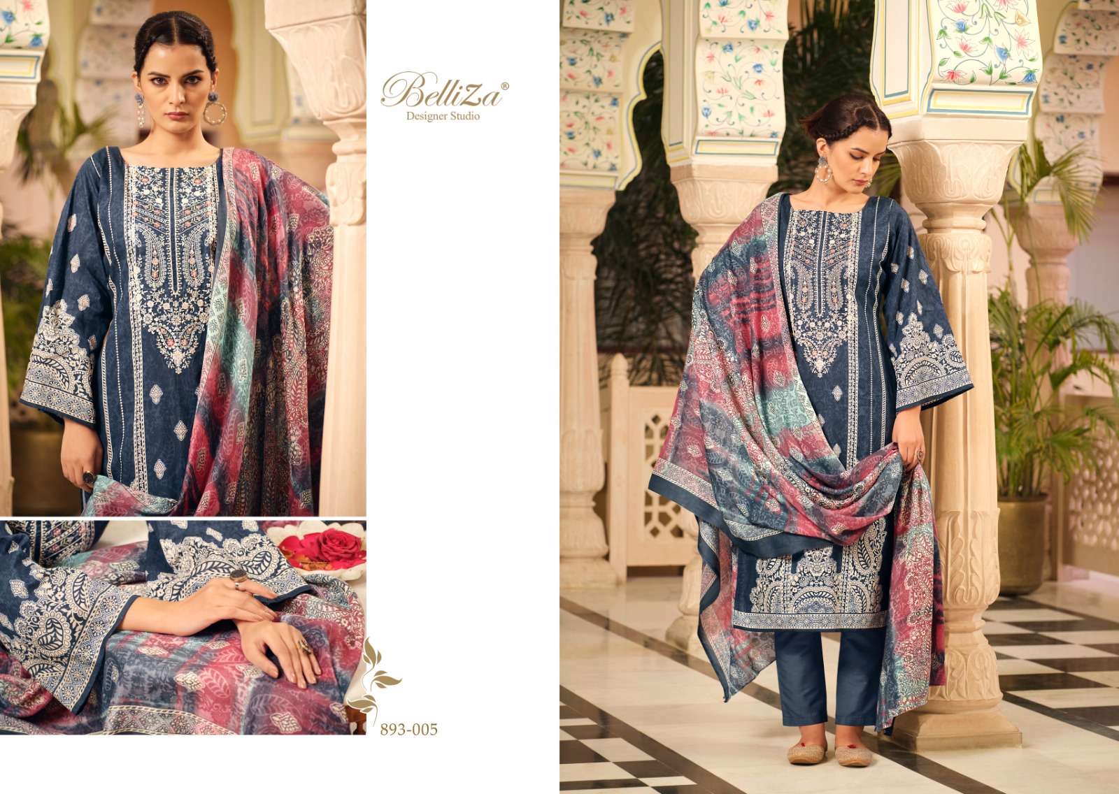 belliza designer studio naira vol 41 cotton catchy look salwar suit catalog