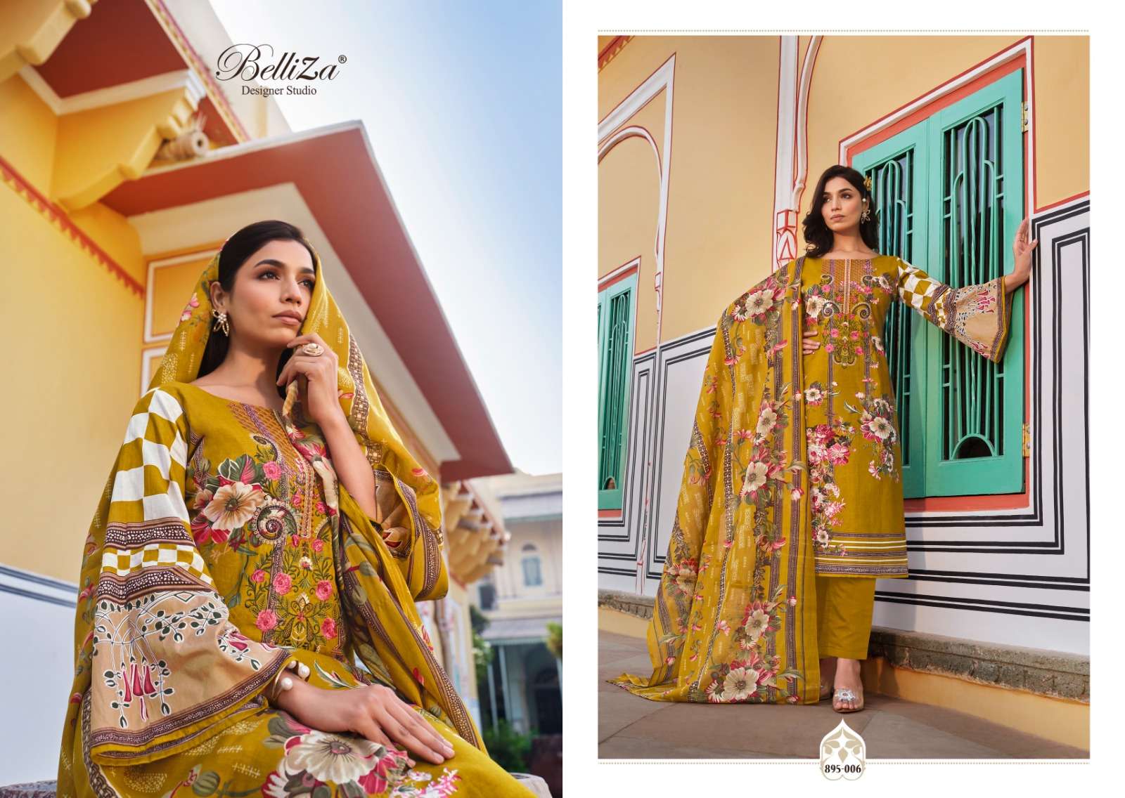 belliza designer studio naira vol 42 cotton elegant salwar suit catalog