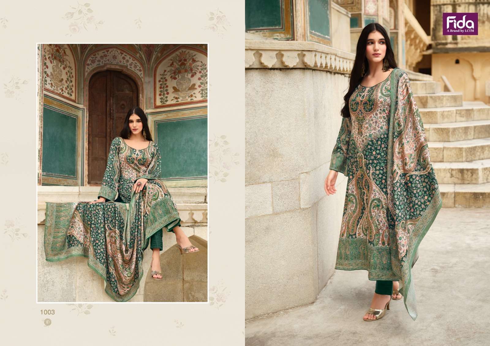 fida anhat digital blended voile  cotton innovative look salwar suit catalog
