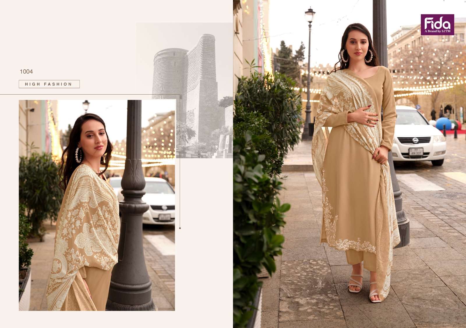fida kudrat cotton satin graceful look salwar suit catalog