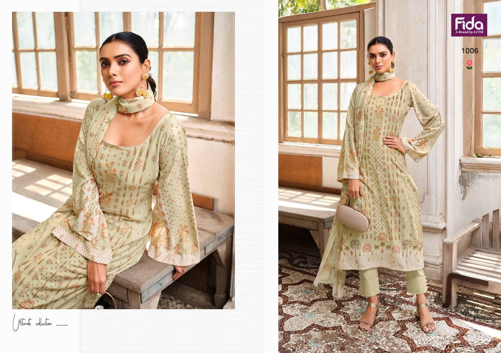 fida ruhi karachi cotton decent look  salwar suit catalog