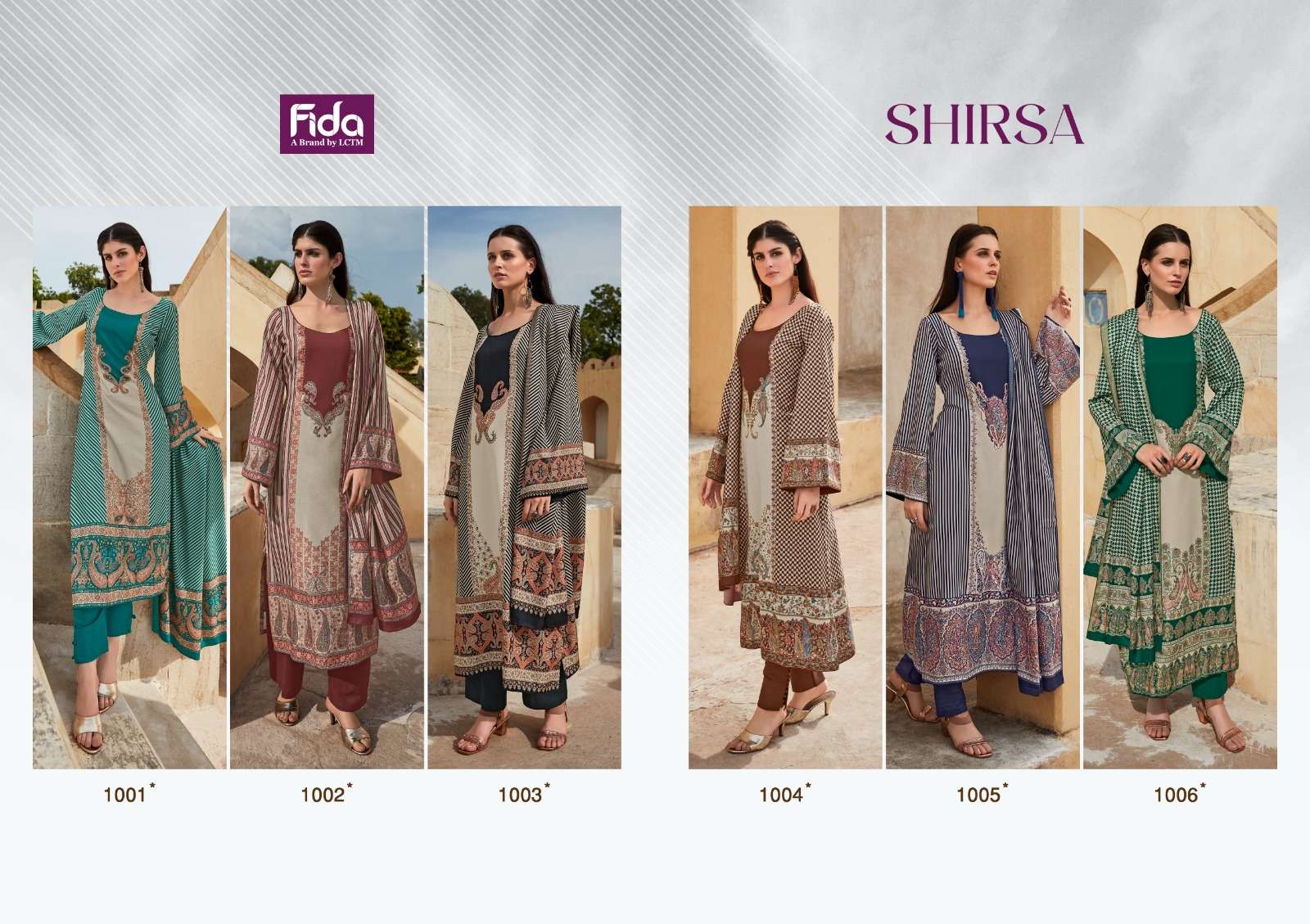 fida shirsa cotton exclusive  print salwar suit catalog