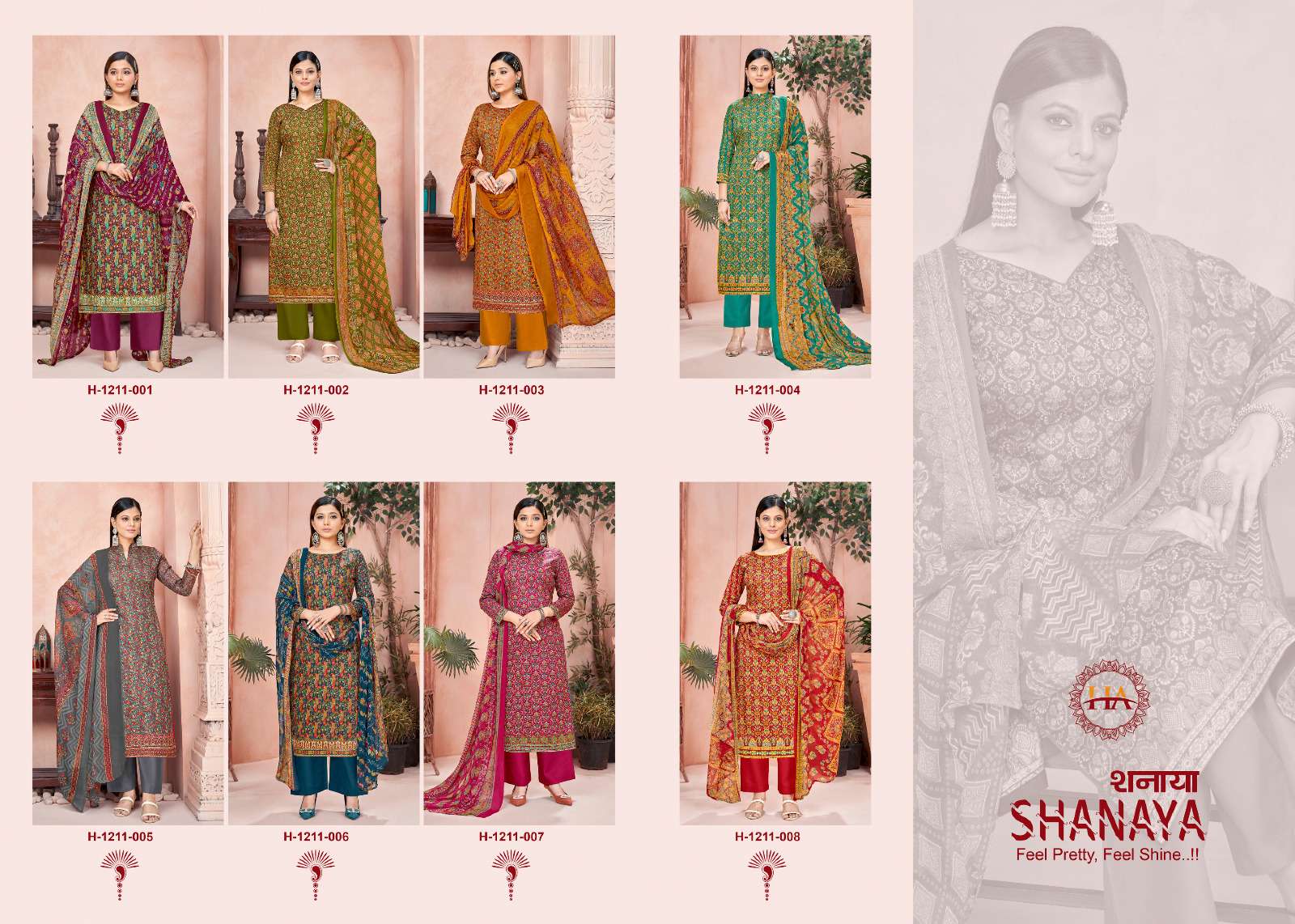 harshit fashion alok suit shanaya pure jam cotton attrective print salwar suit catalog