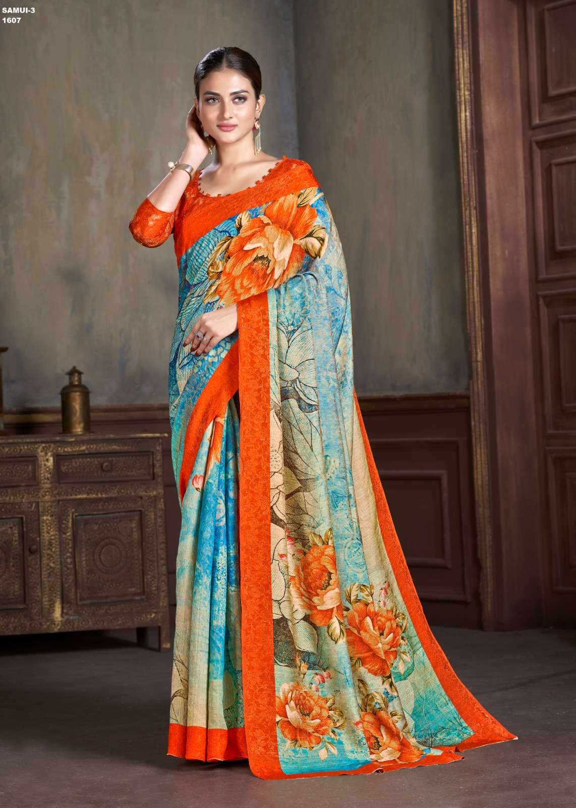 jivora shyna samui 2 premium natural silk attrective look saree cataloug