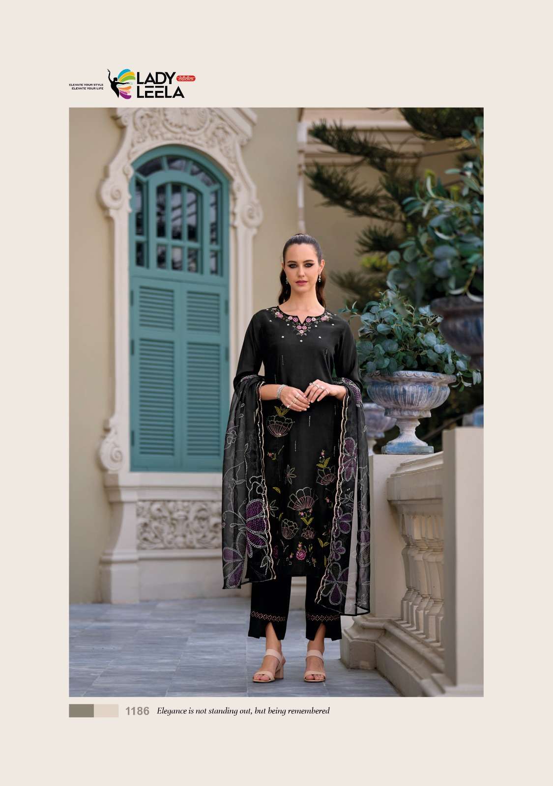 lady leela rabya viscose silk new and modern look top bootm with dupatta catalog
