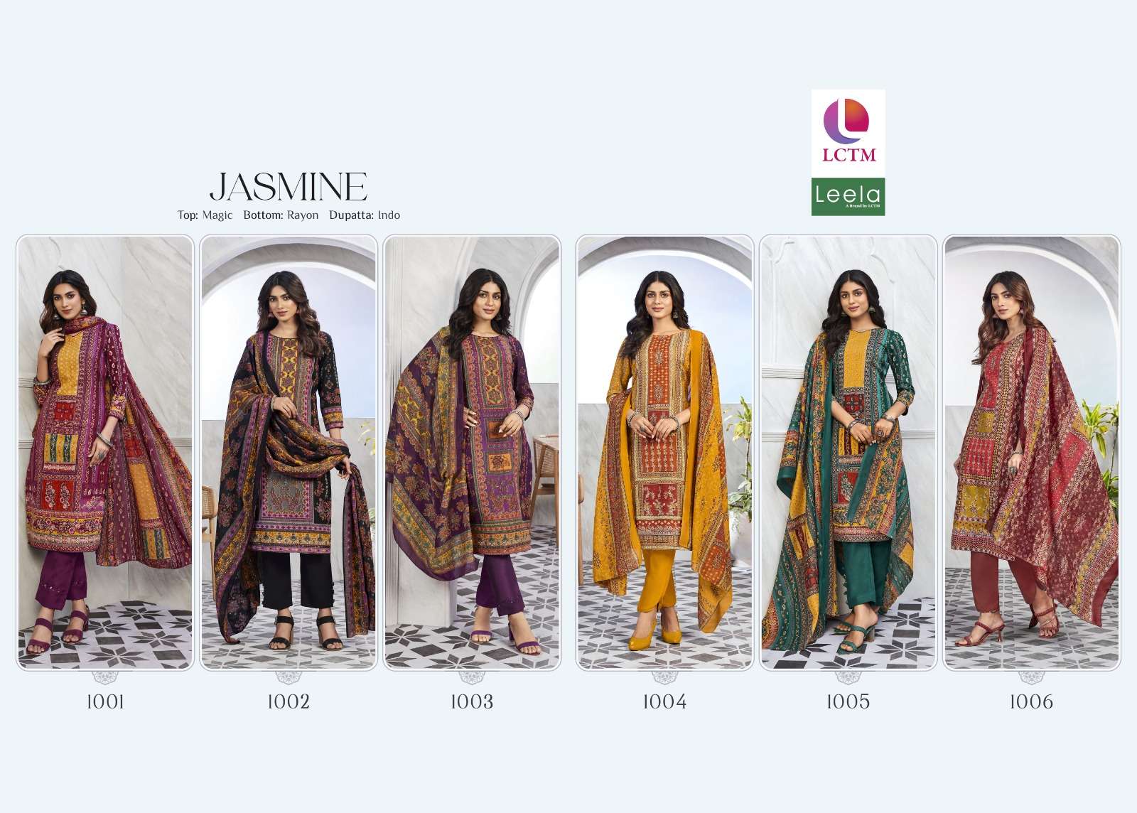 lctm jasmine cotton regal look salwar suit catalog