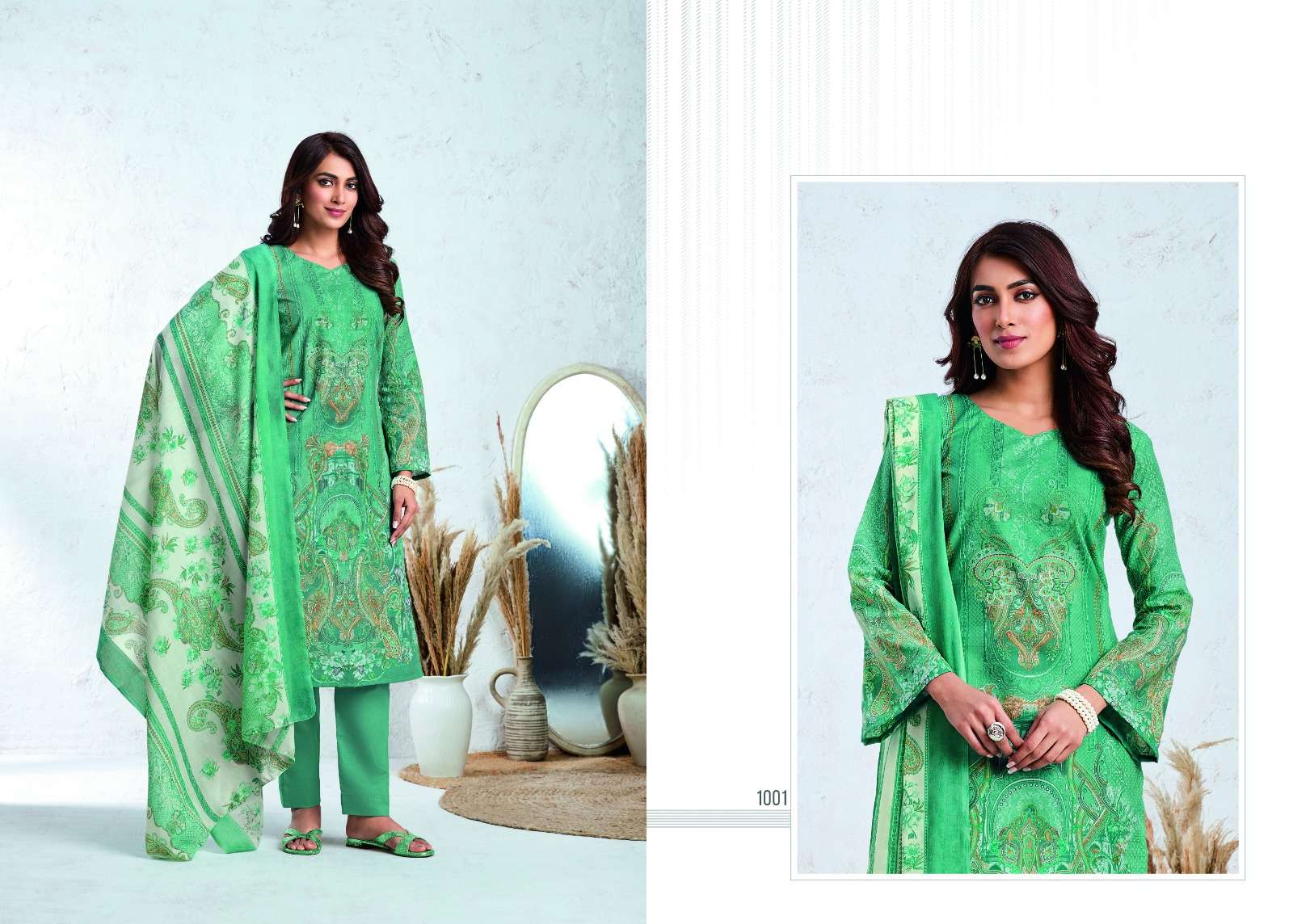 leela zasha cotton regal look salwar suit catalog