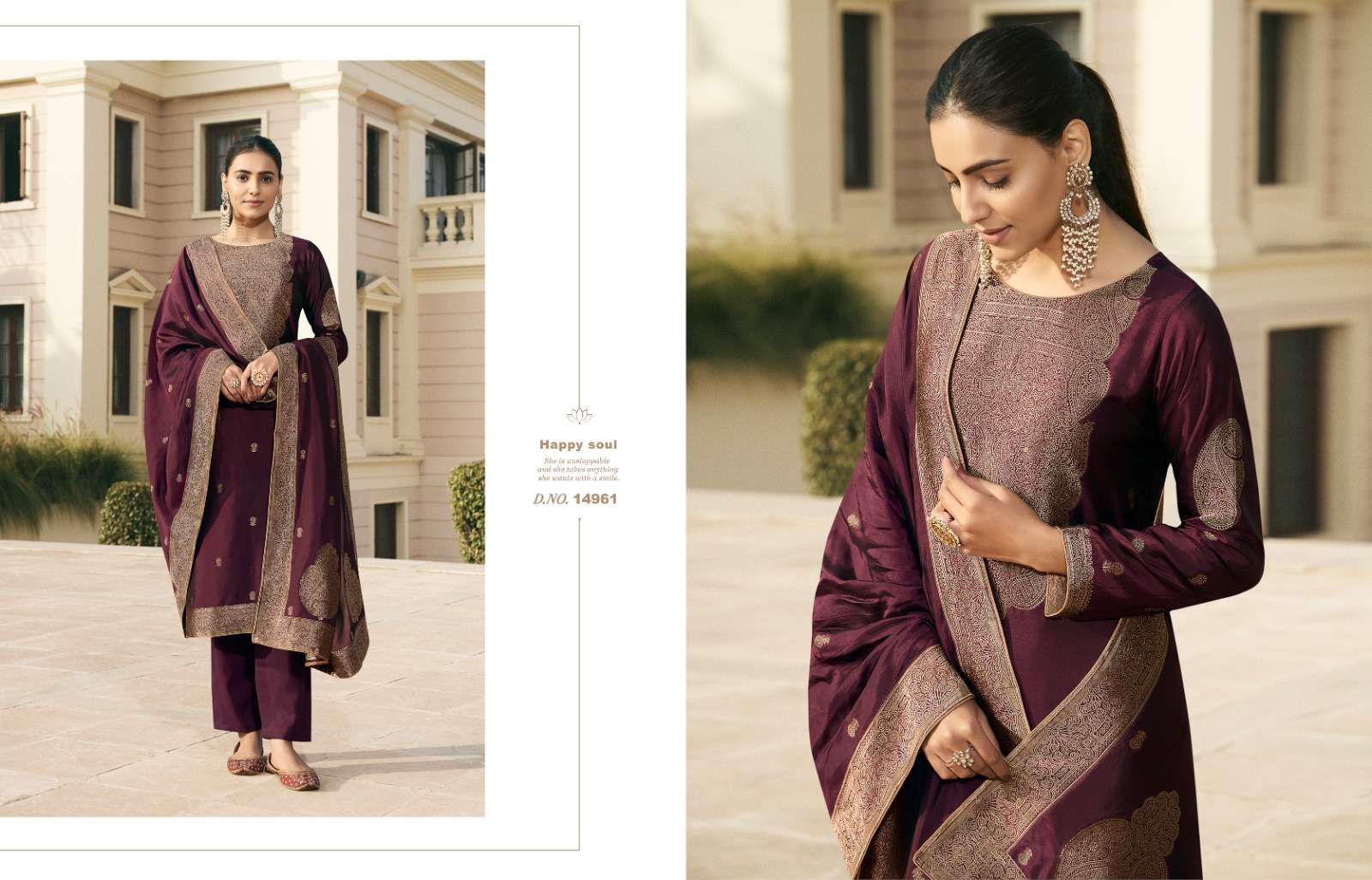 meera trendz zisa silky 4 Bamberg Silk jacquard catchy look salwar suit catalog