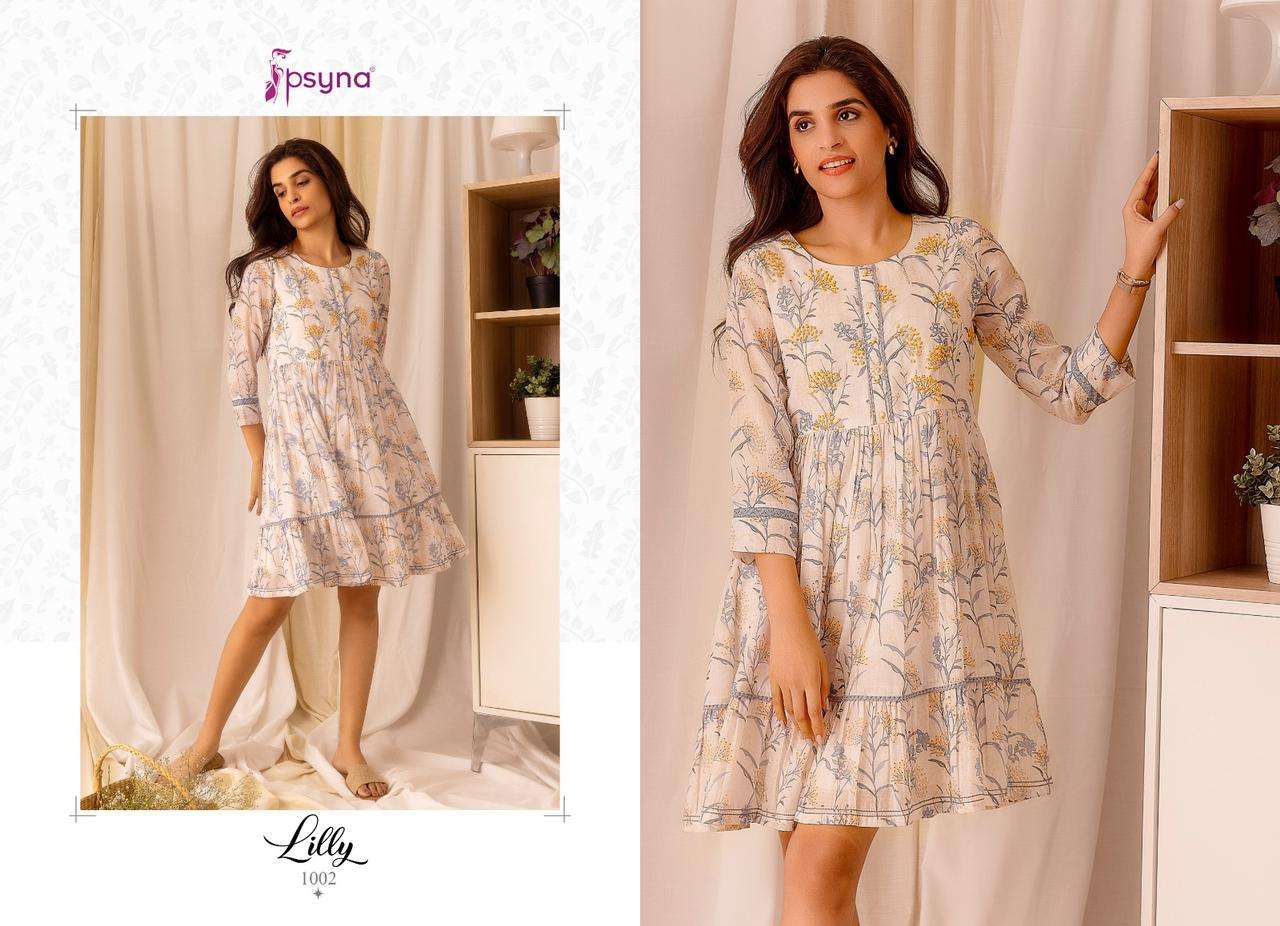 psyna lilly linen new and modern look kurti catalog