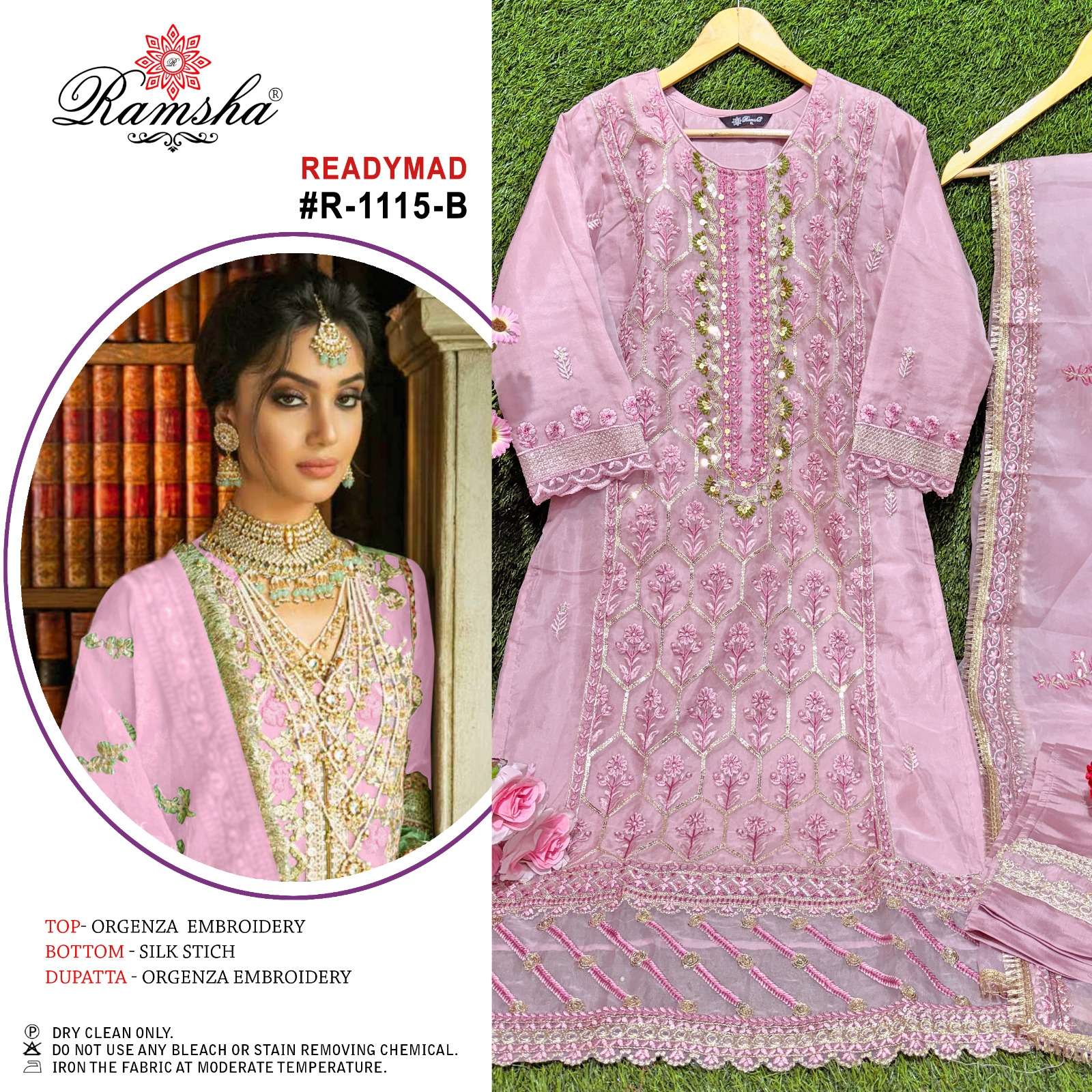 ramsha ramsha r 1115 nx organza decent embroidery look top bottom with dupatta catalog