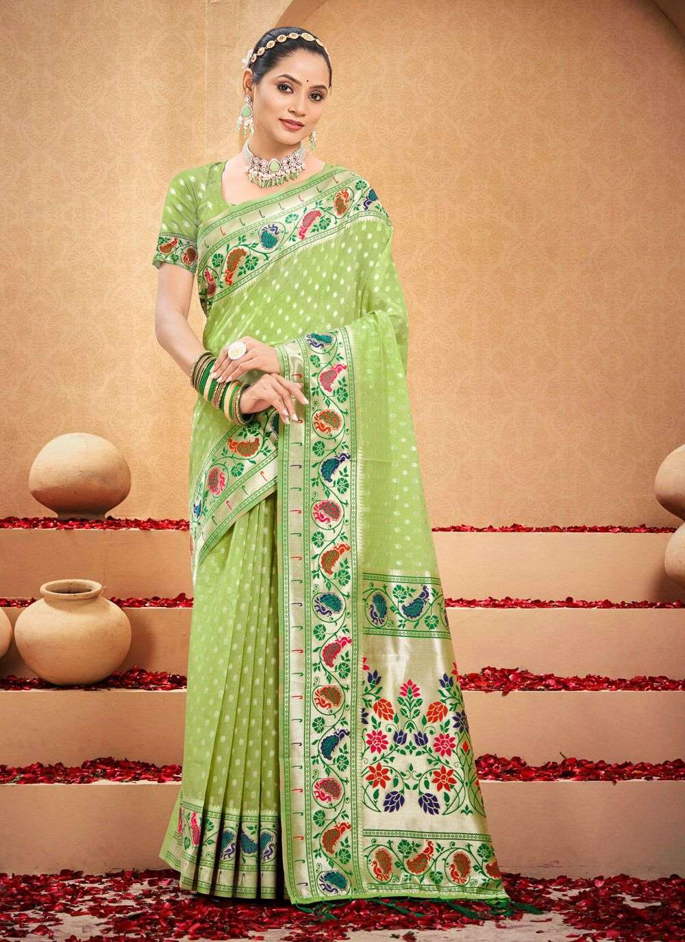sangam prints bunawat shahi cotton beautiful look saree catalog