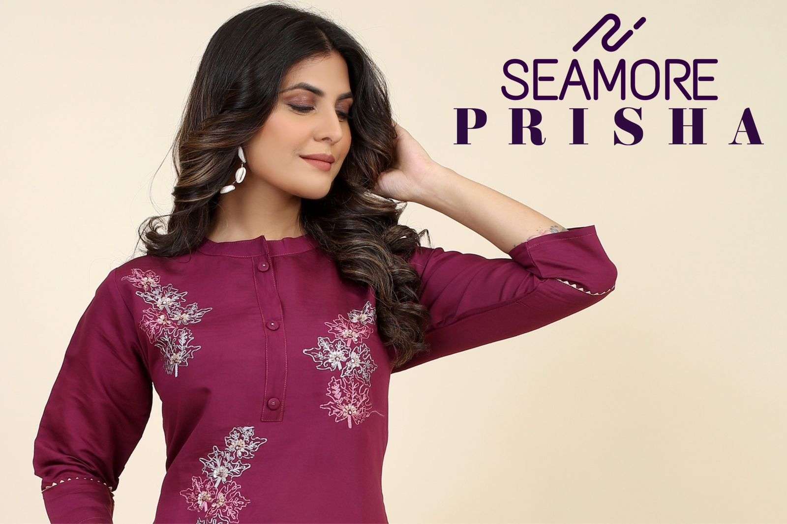 seamore prisha vol 2 504 to 507 exclusive look kurti with bottom catalog