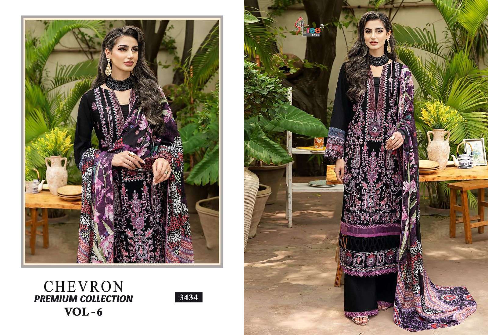 shree fabs chevron premium collection vol 6 gorgeous look salwar suit catalog