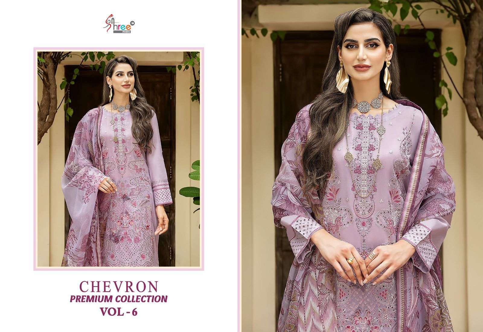 shree fabs chevron premium collection vol 6 gorgeous look salwar suit catalog