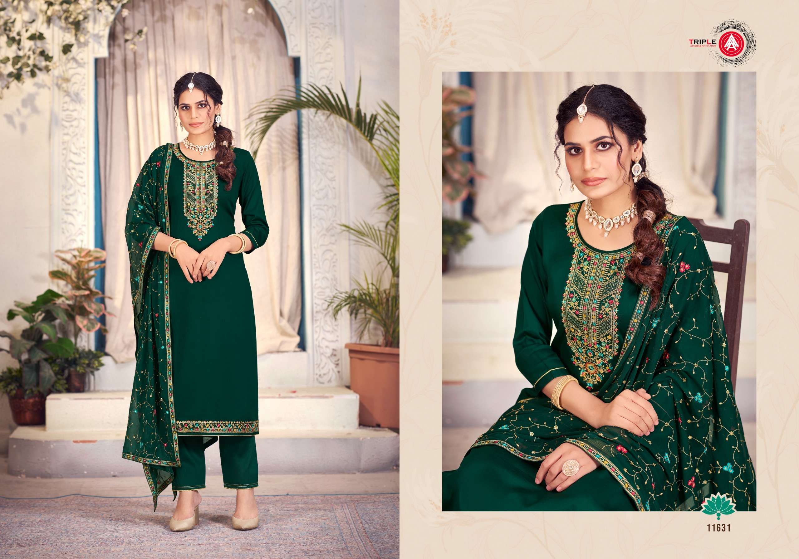 triple aaa keerat edition 6 jam silk innovative look salwar suit catalog