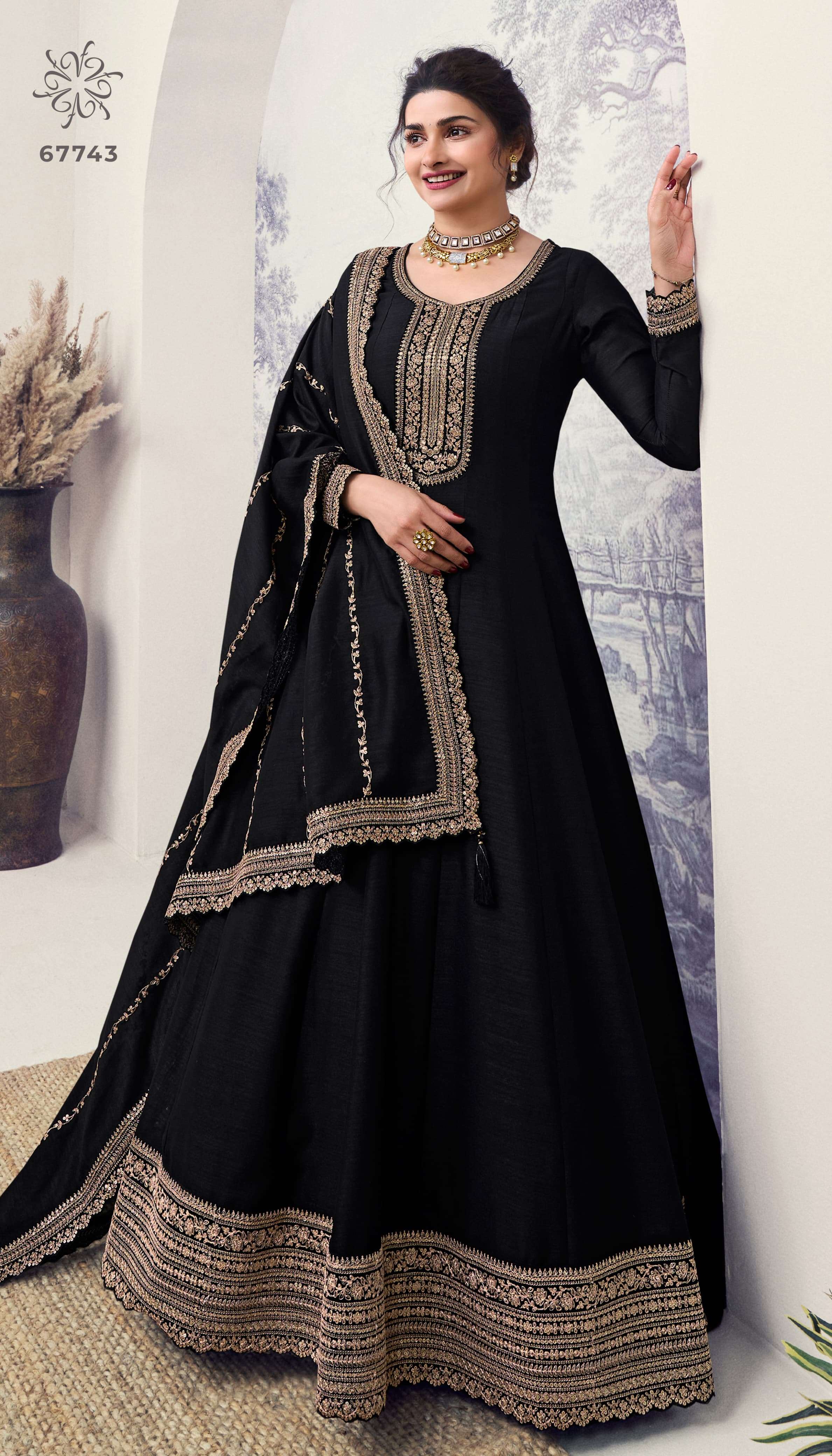 vinay fashion kuleesh aaliya 2 georgette festive look salwar suit catalog