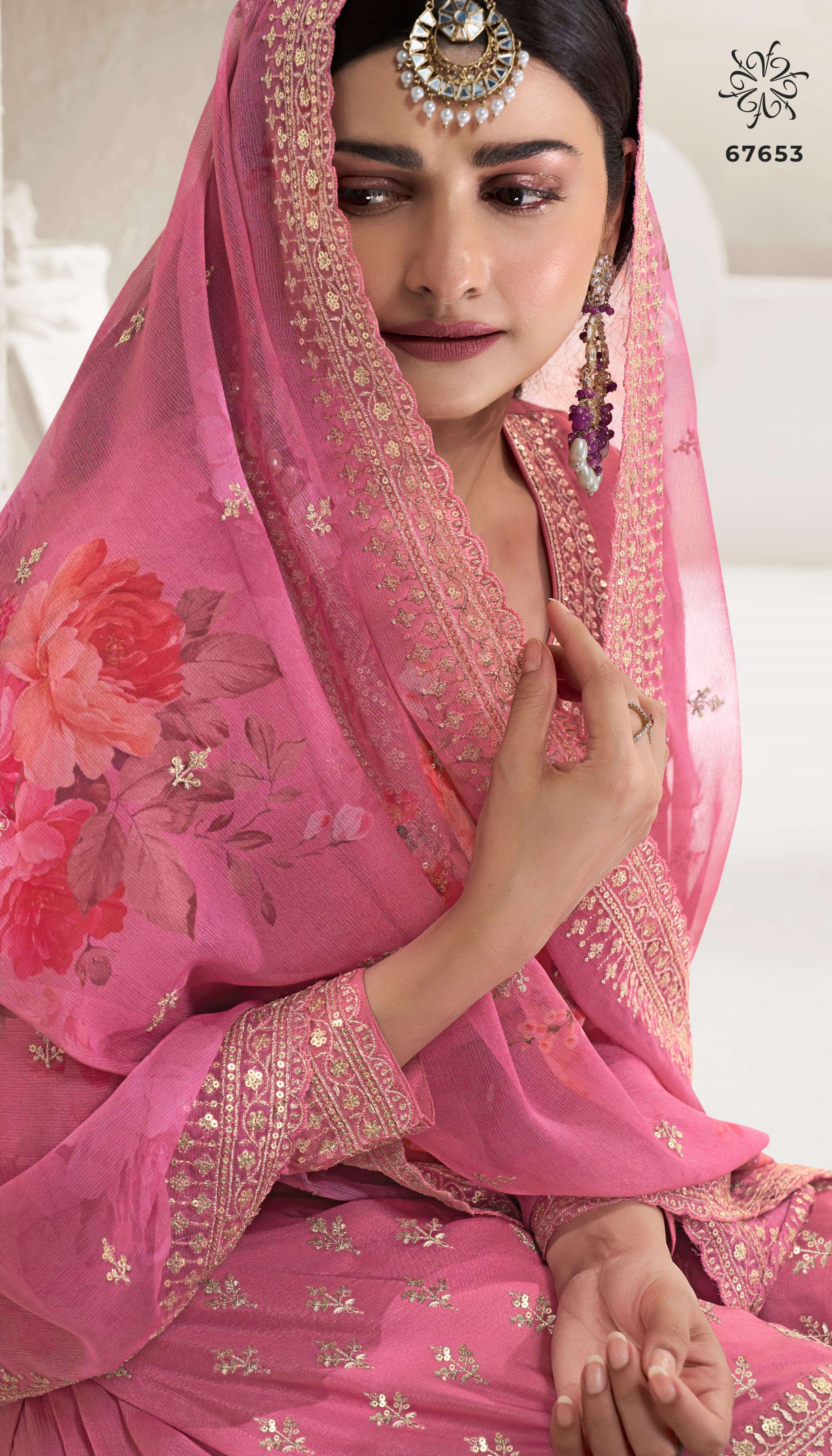 vinay fashion kuleesh shalini chinon  attrective look salwar suit catalog