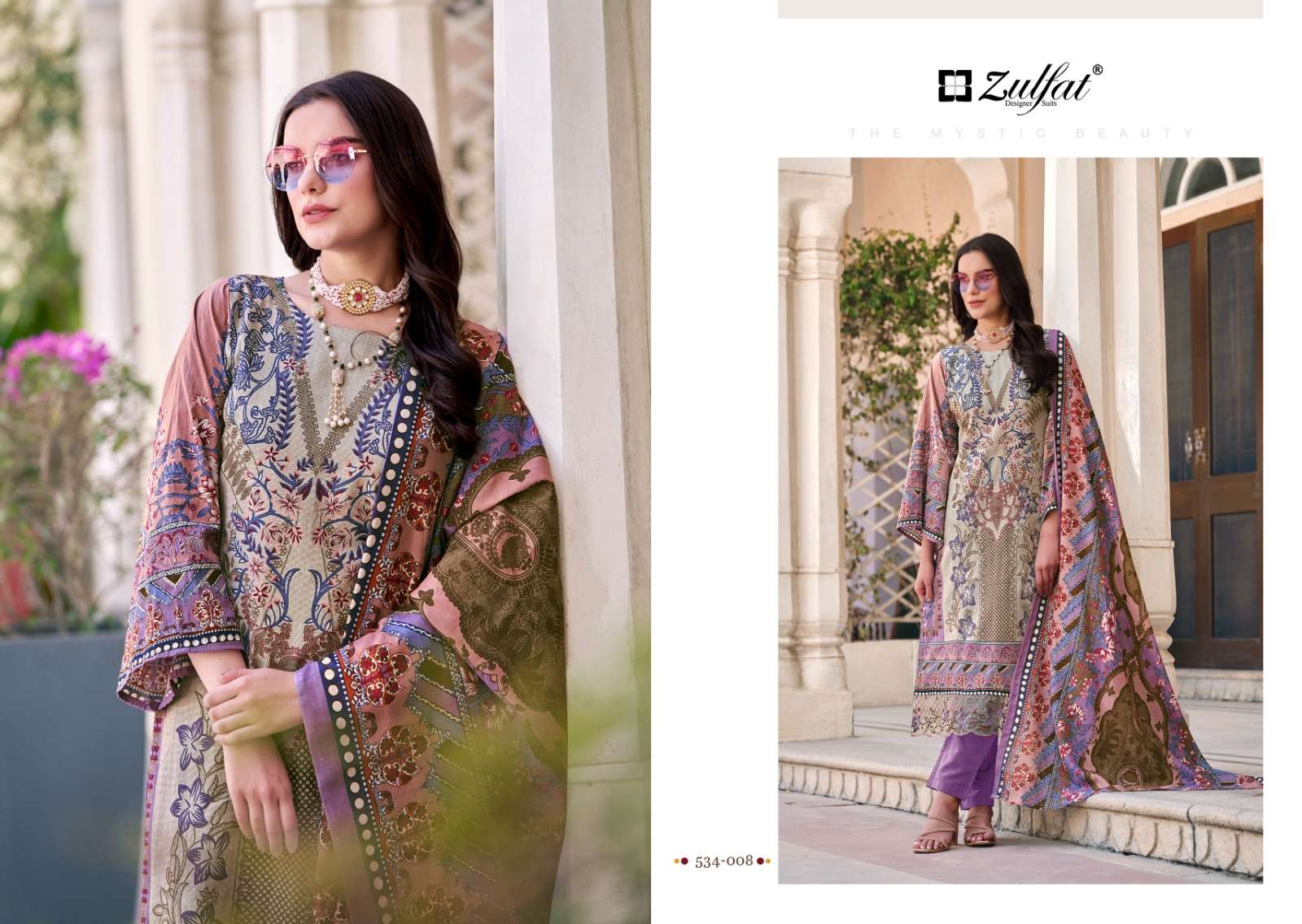 zulfat designer suits gulrez cotton exclusive print salwar suit catalog