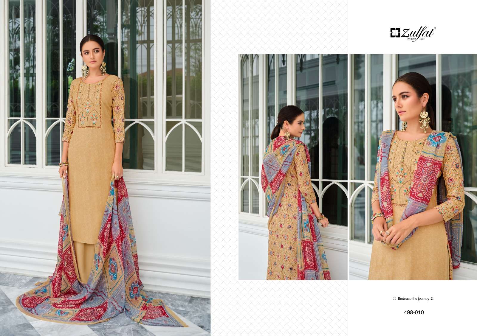 zulfat designer suits jashn viscose exclusive print salwar suit catalog