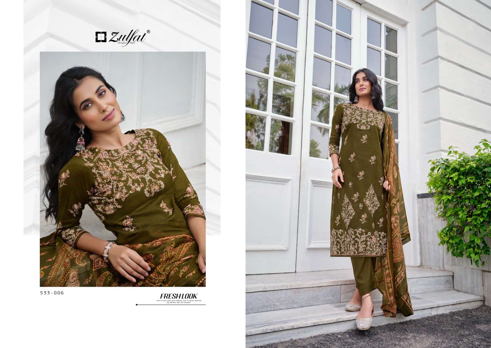 zulfat designer suits saheli cotton exclusive print salwar suit catalog