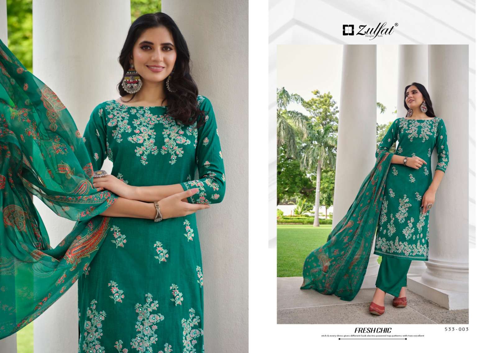 zulfat designer suits saheli cotton exclusive print salwar suit catalog