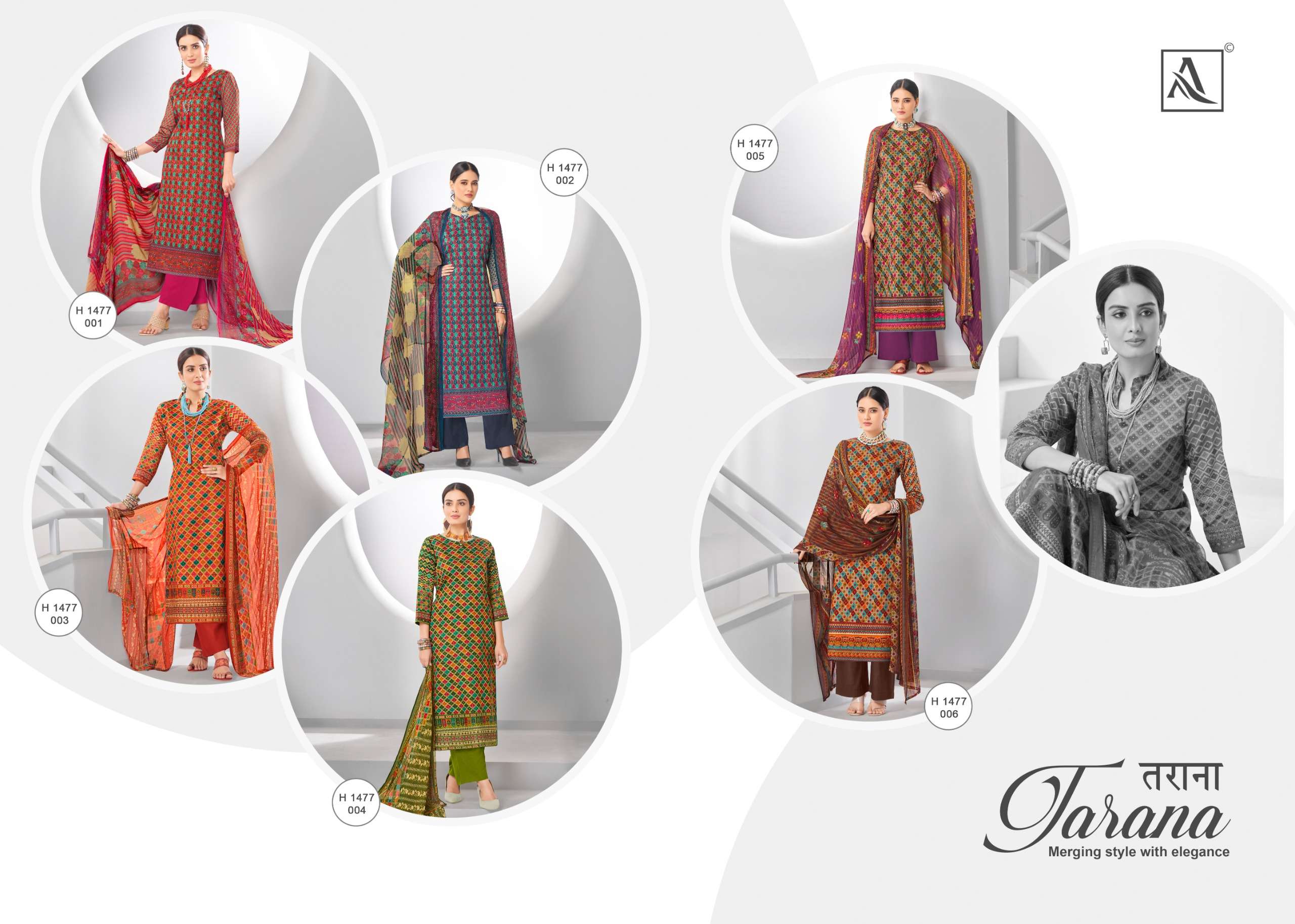 alok suit tarana pure zam cotton elegant look salwar suit catalog