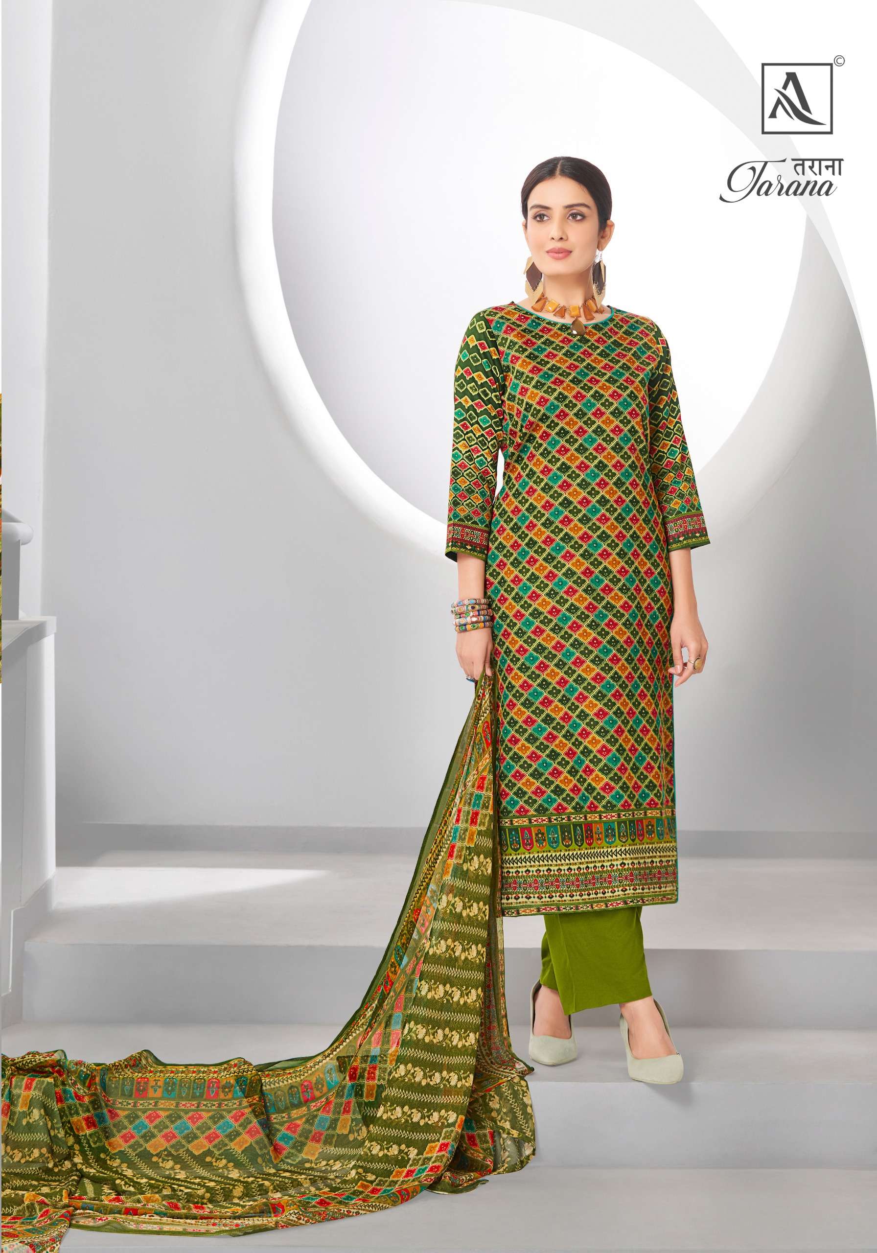 alok suit tarana pure zam cotton elegant look salwar suit catalog