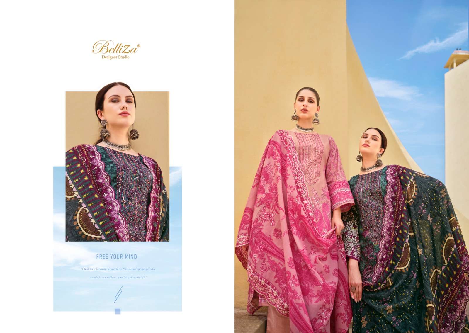belliza designer studio guzarish vol 6 cotton catchy look salwar suit catalog