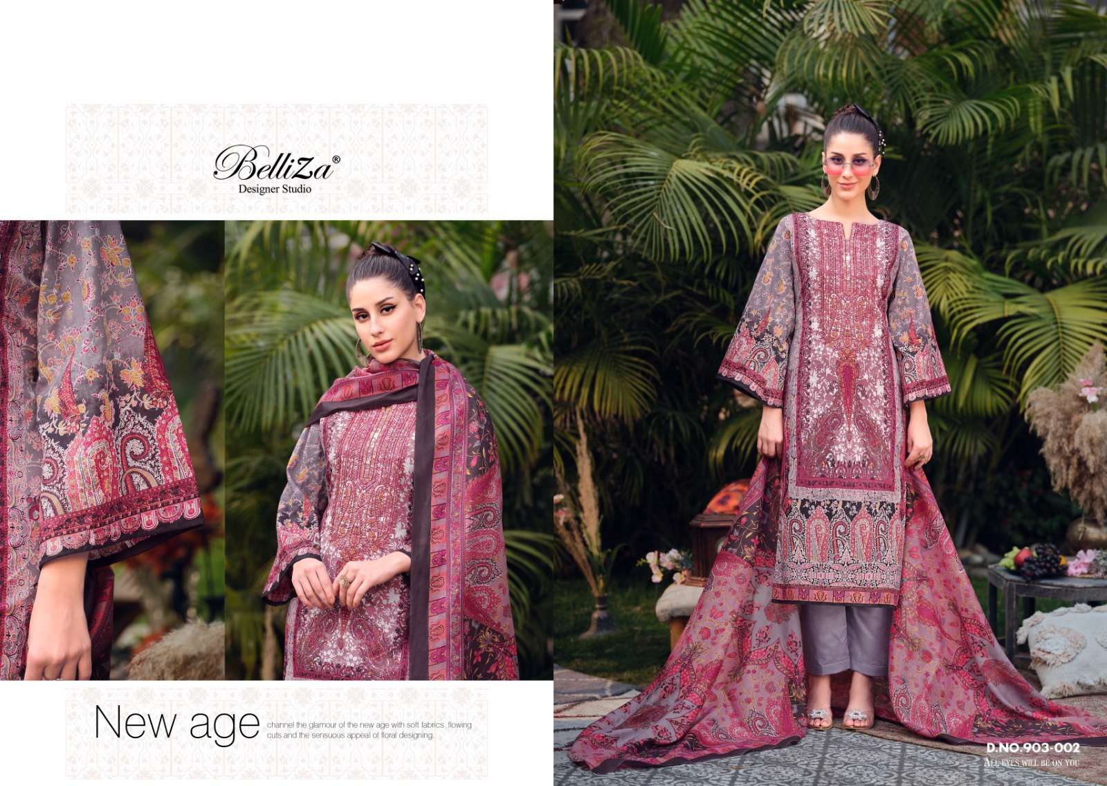 belliza designer studio naira vol 45 cotton catchy look salwar suit catalog
