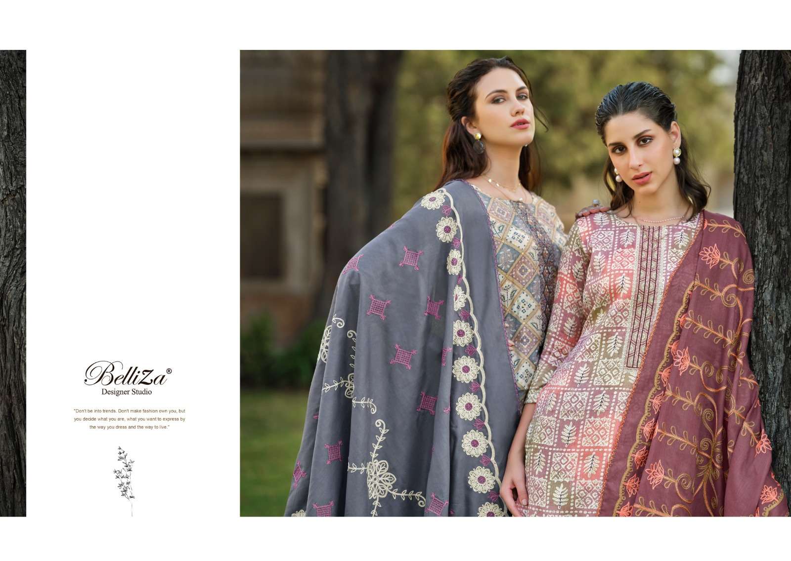 belliza designer studio sophia vol 3 cotton catchy look salwar suit catalog