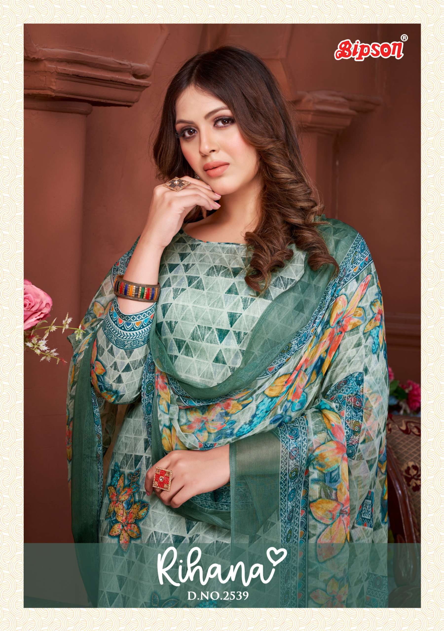 bipson rihana 2539 galce cotton regal look salwar suit catalog
