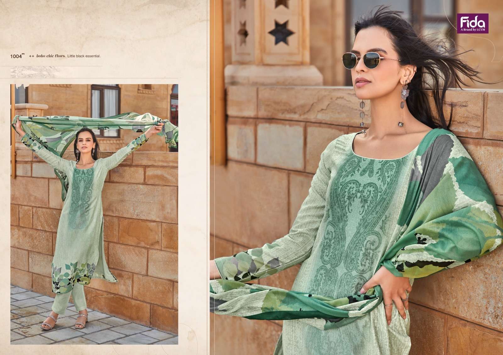 fida shykah digital blanded voile cotton innovative look salwar suit catalog