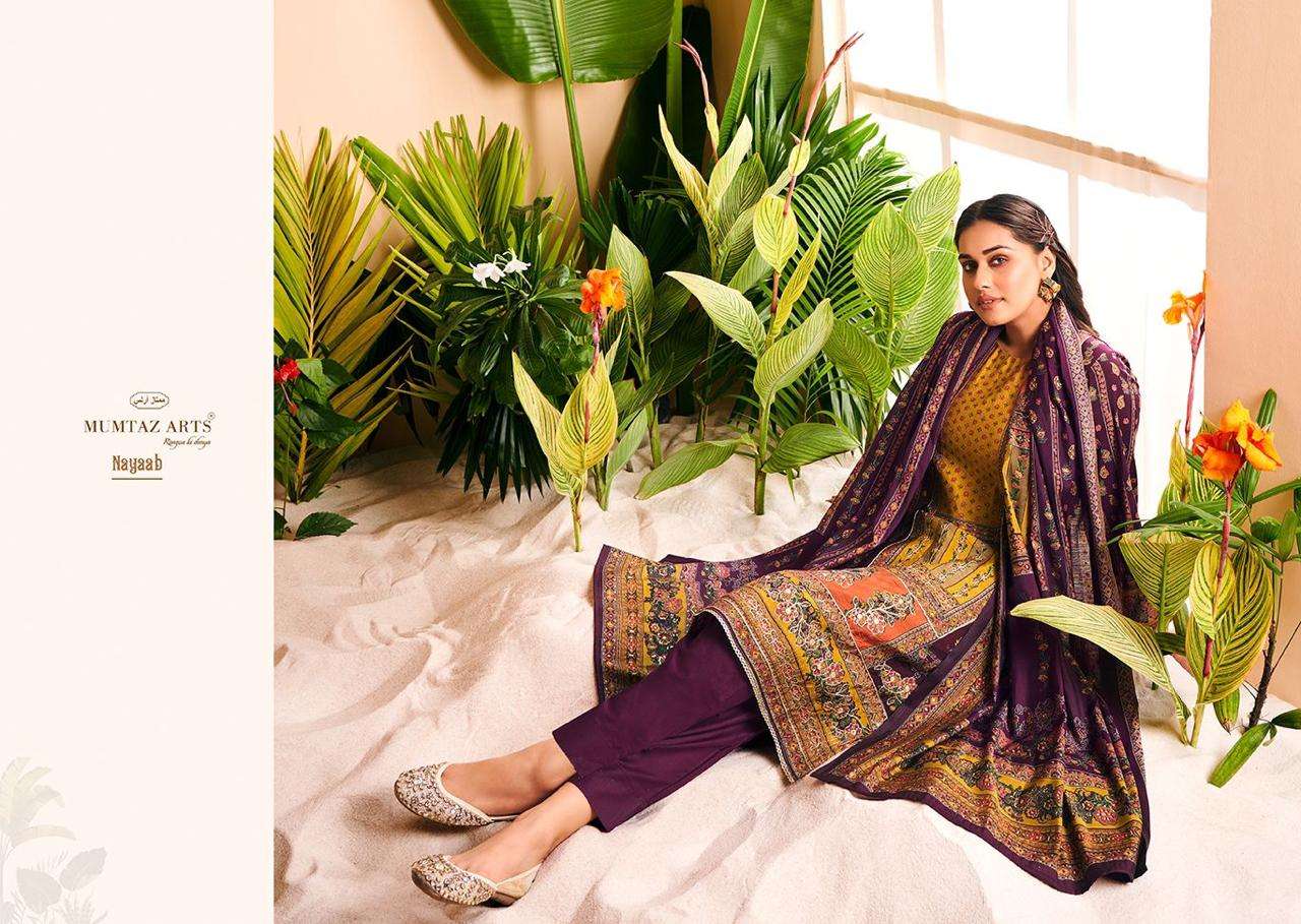 mumtaz art nayaab hitlist viscose muslin decent look salwar suit catalog