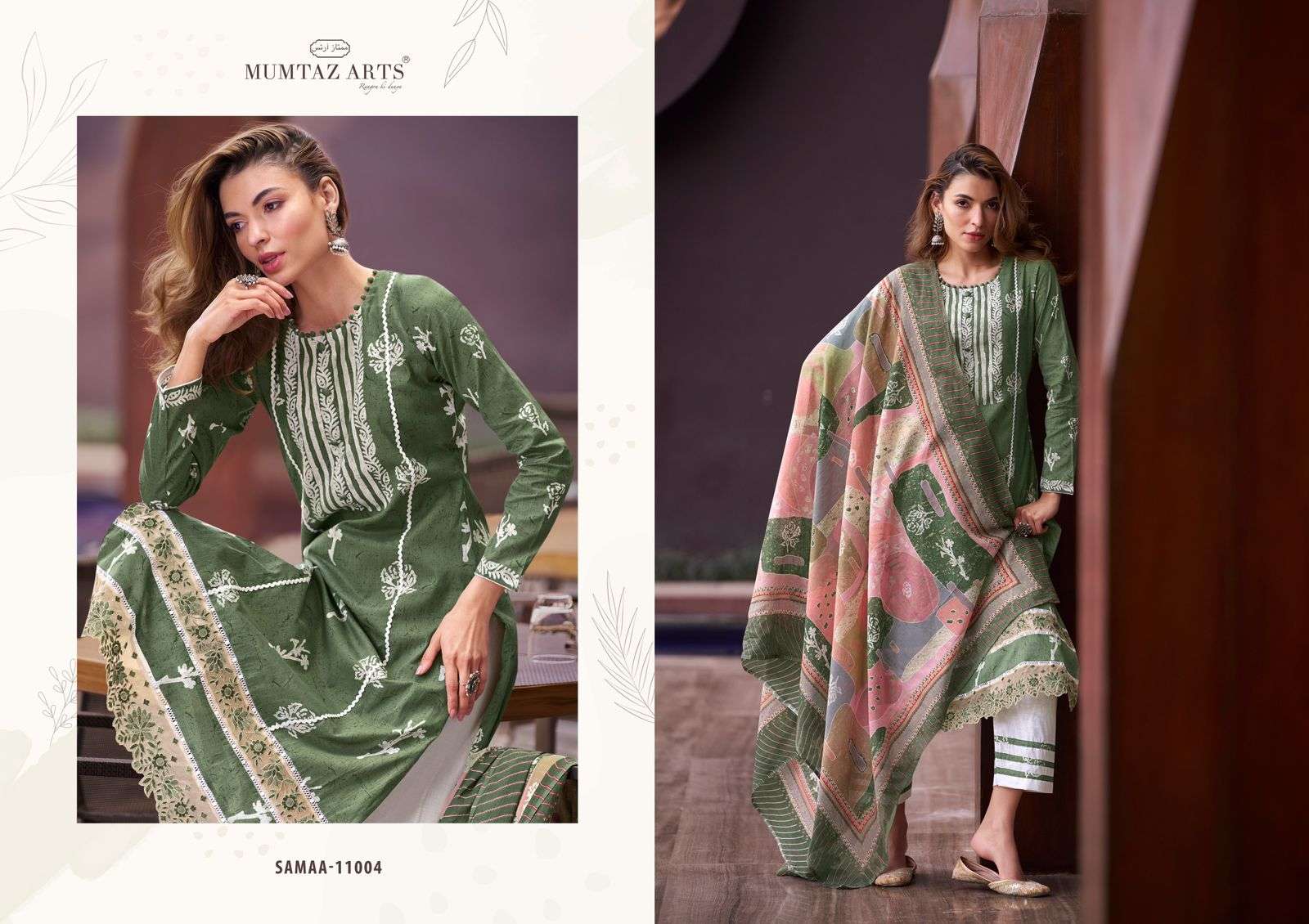 mumtaz arts samaa pure lawn cambric innovative look salwar suit catalog
