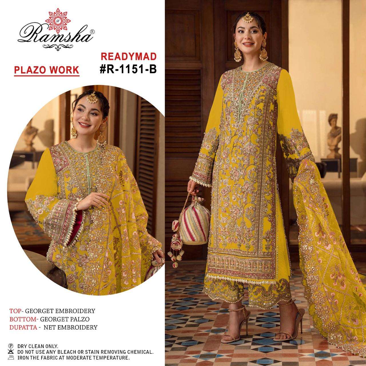 ramsha ramsha r 1151 nx georgatte elegant look kurti plazzo with dupatta catalog