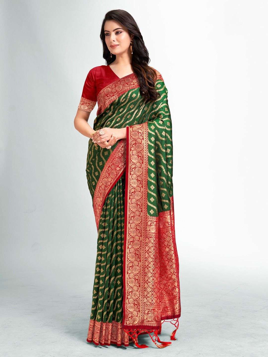 sangam prints bunawat adhunik silk silk catchy look saree catalog